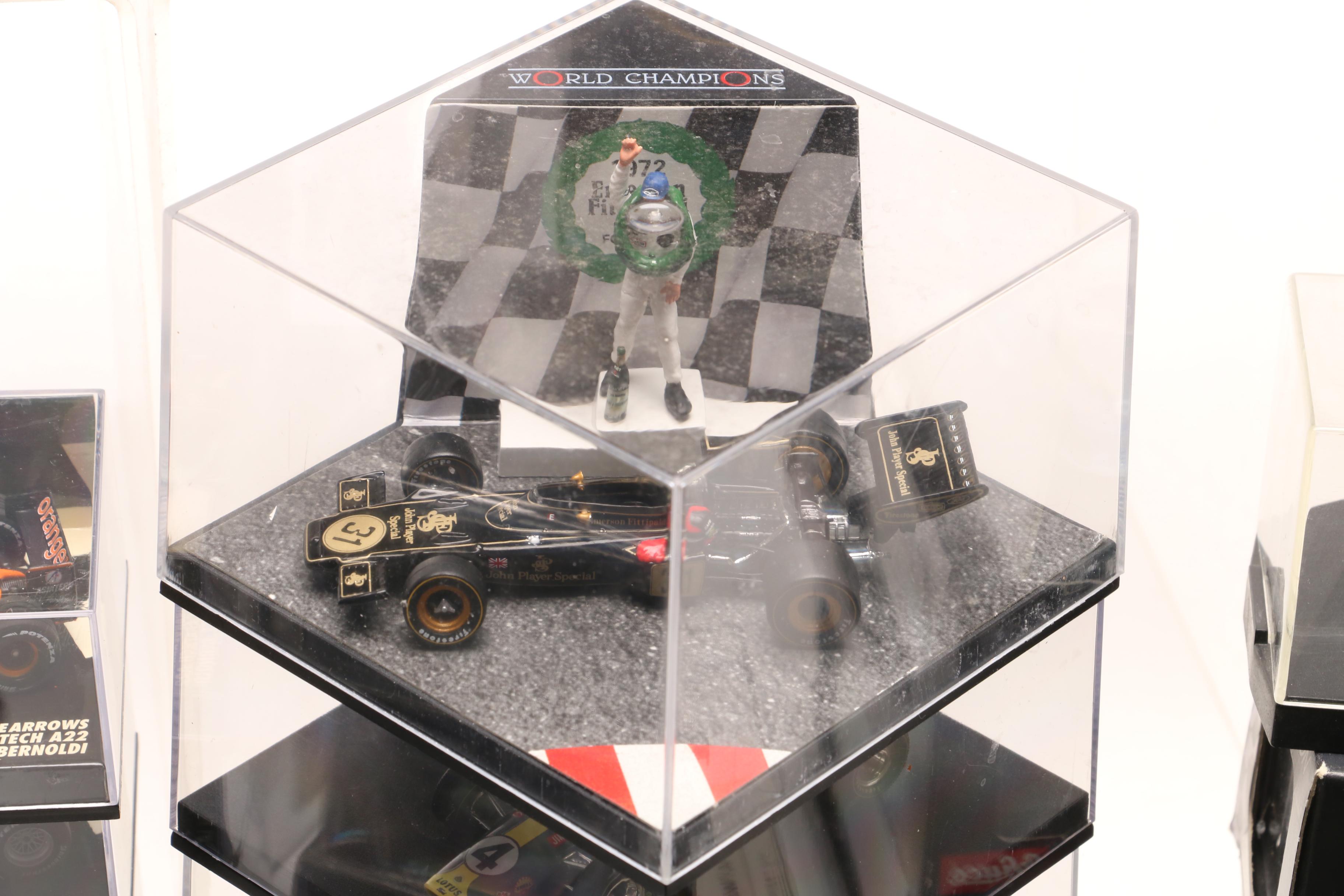 Die Cast Nascar and Indy Race Car Models with Ronnie Peterson Figurine