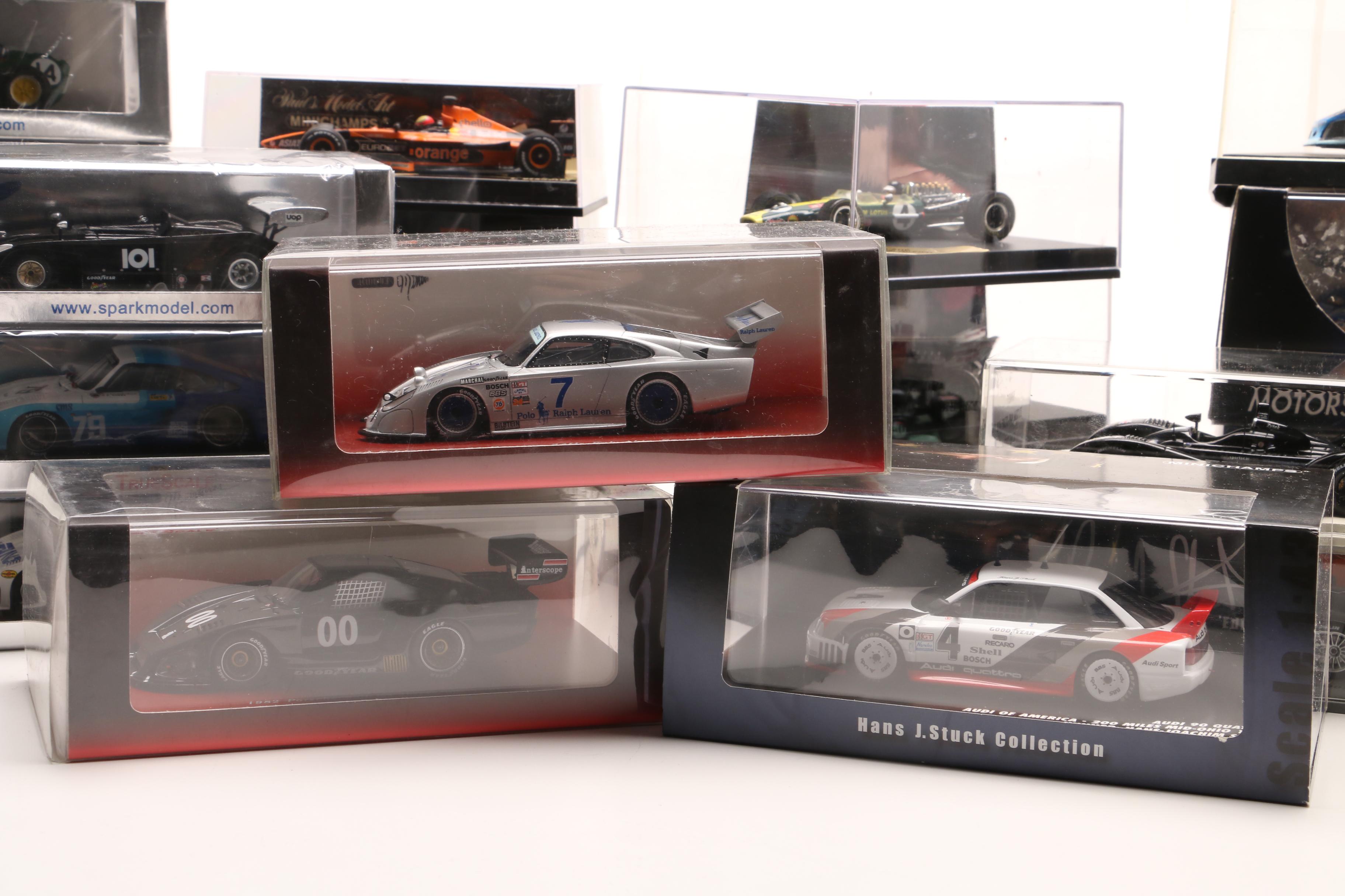 Die Cast Nascar and Indy Race Car Models with Ronnie Peterson Figurine