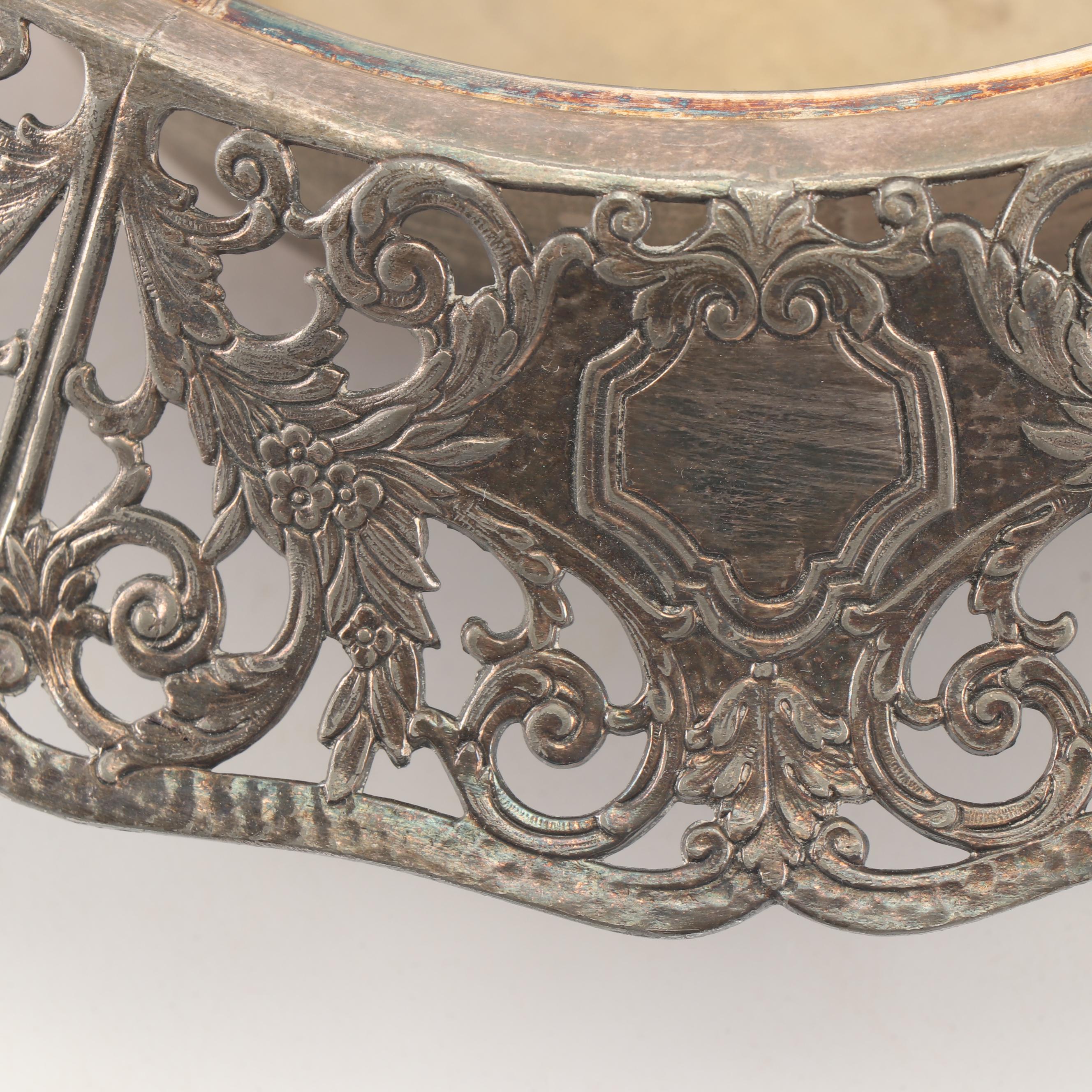 Forbes Silver Co. Silver Plate Centerpiece Flower Frog, Circa 1920s