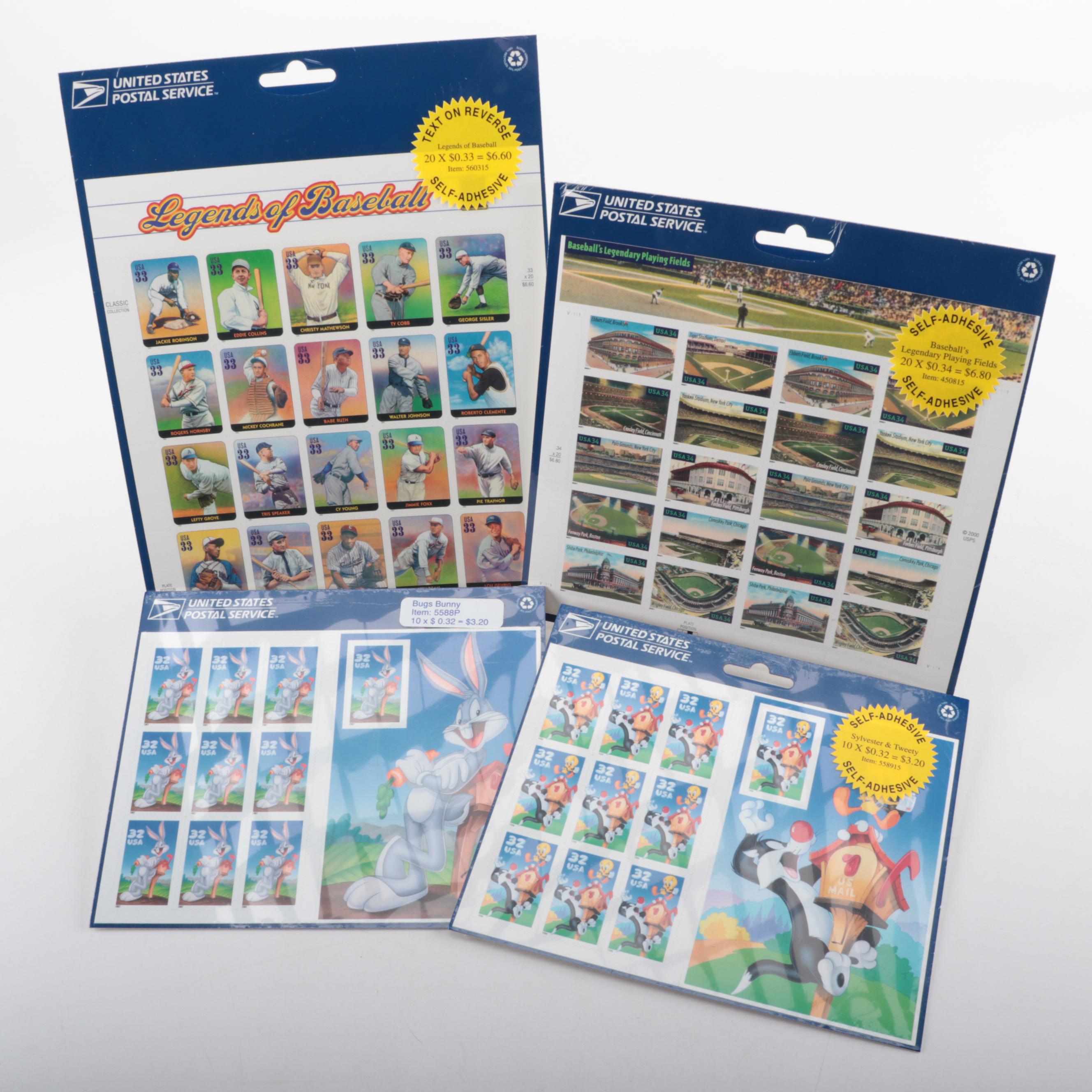 U.S. Souvenir Stamp Sheets including Charles and Ray Eames Commemorative Sheet