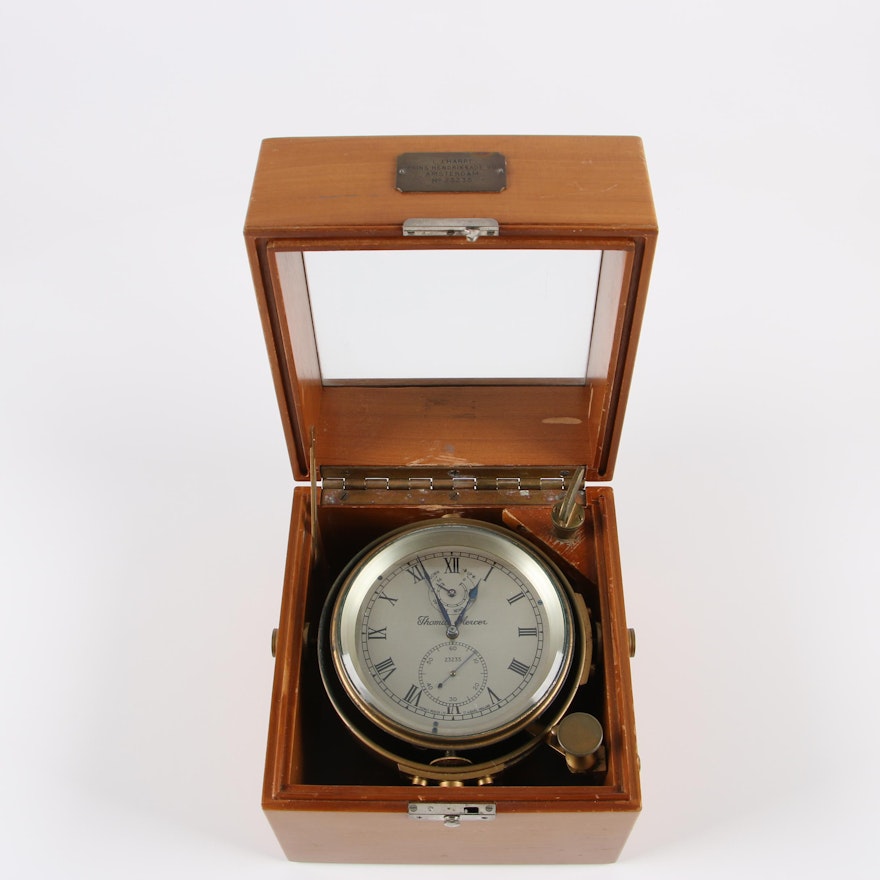 Thomas Mercer Marine Chronometer Clock