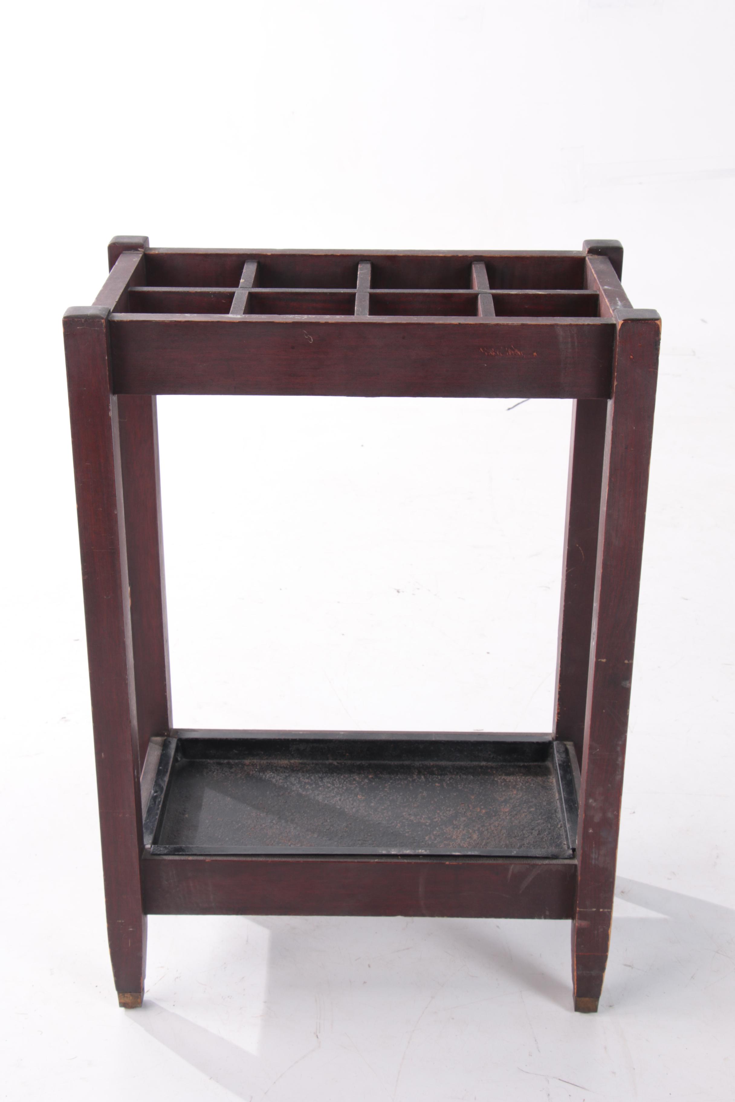 Contemporary Mission Style Painted Wooden Umbrella Stand