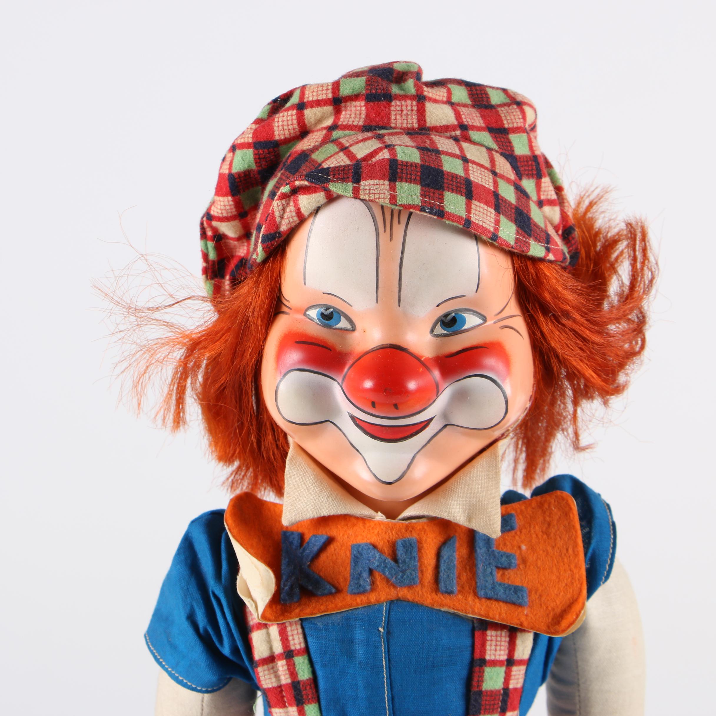 Emmett Kelly "Willie", Swiss Knie Circus, and Ron Lee Clown Dolls, 1960-90s