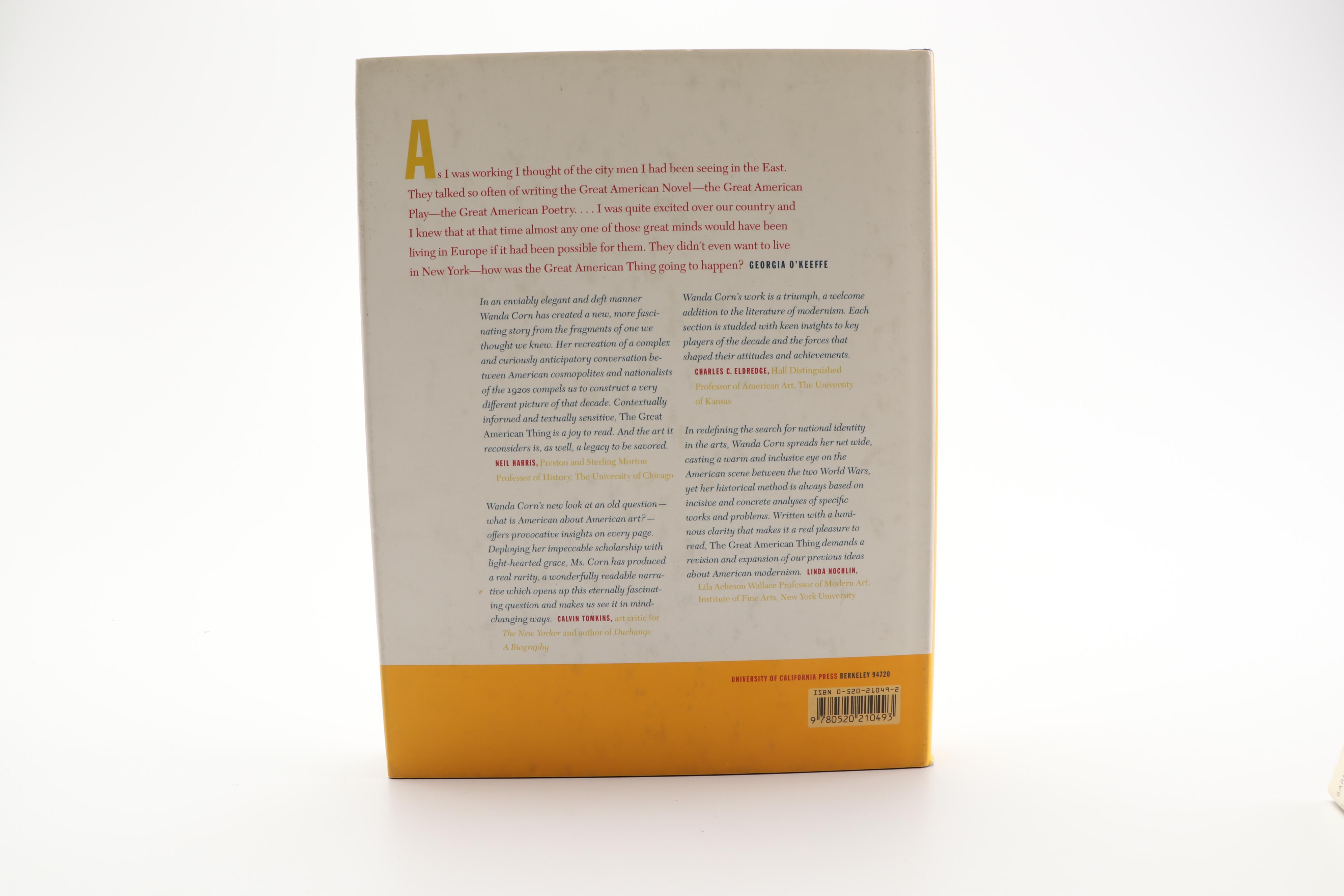 Art Books including "The Great American Thing" by Wanda M. Corn