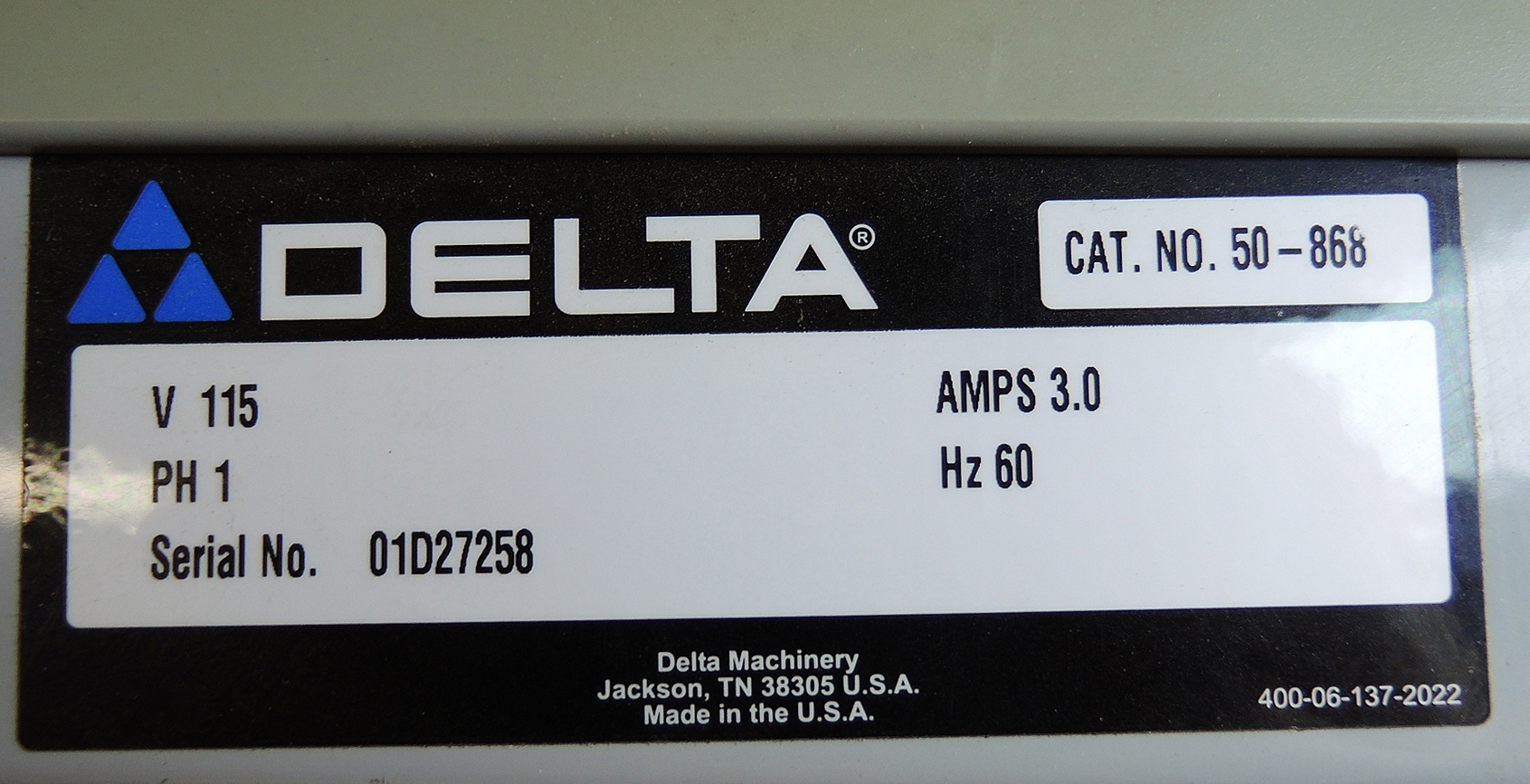 Delta Wood Working Air Filtration System