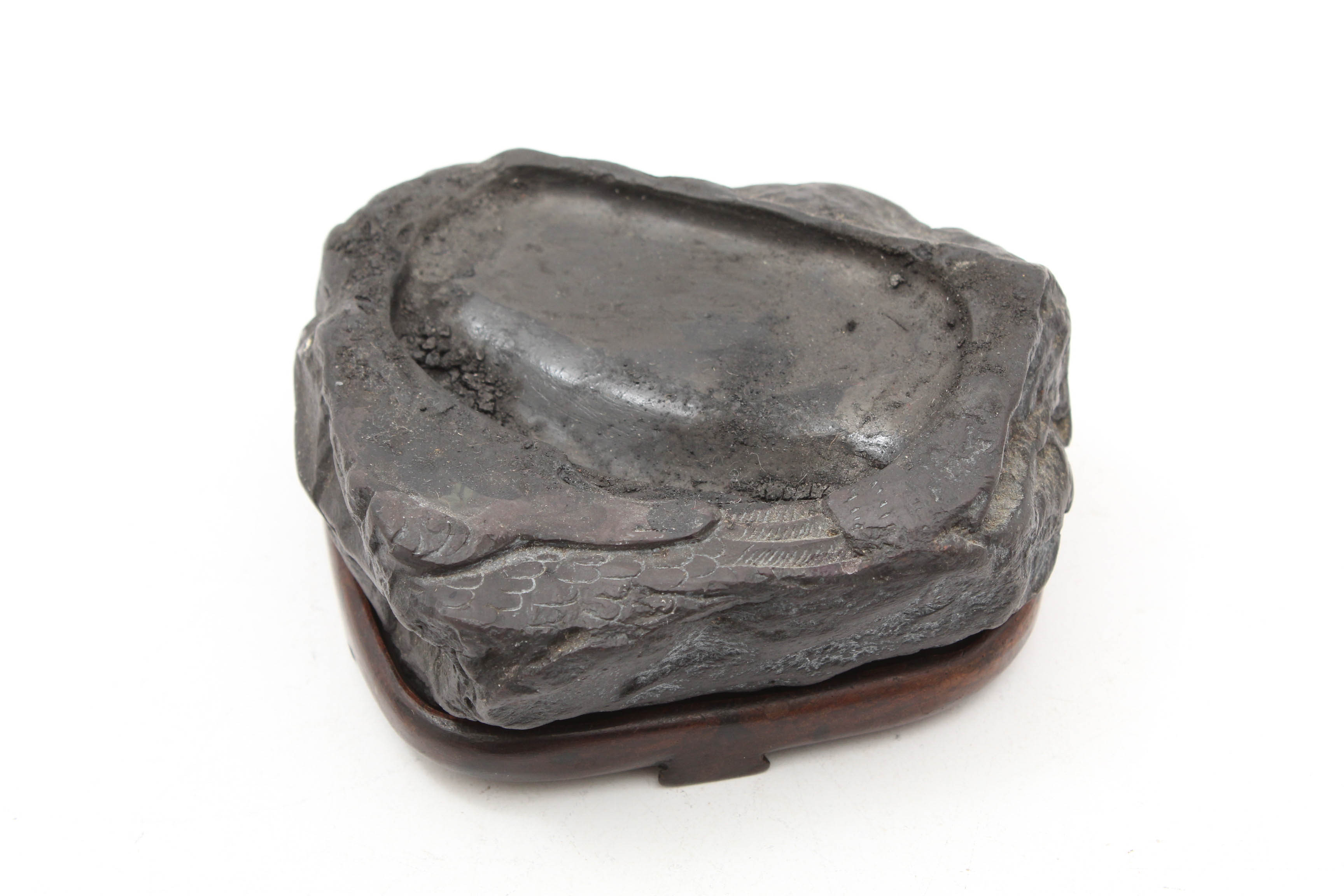 Antique Chinese Ink Stone and Brass Ink Box