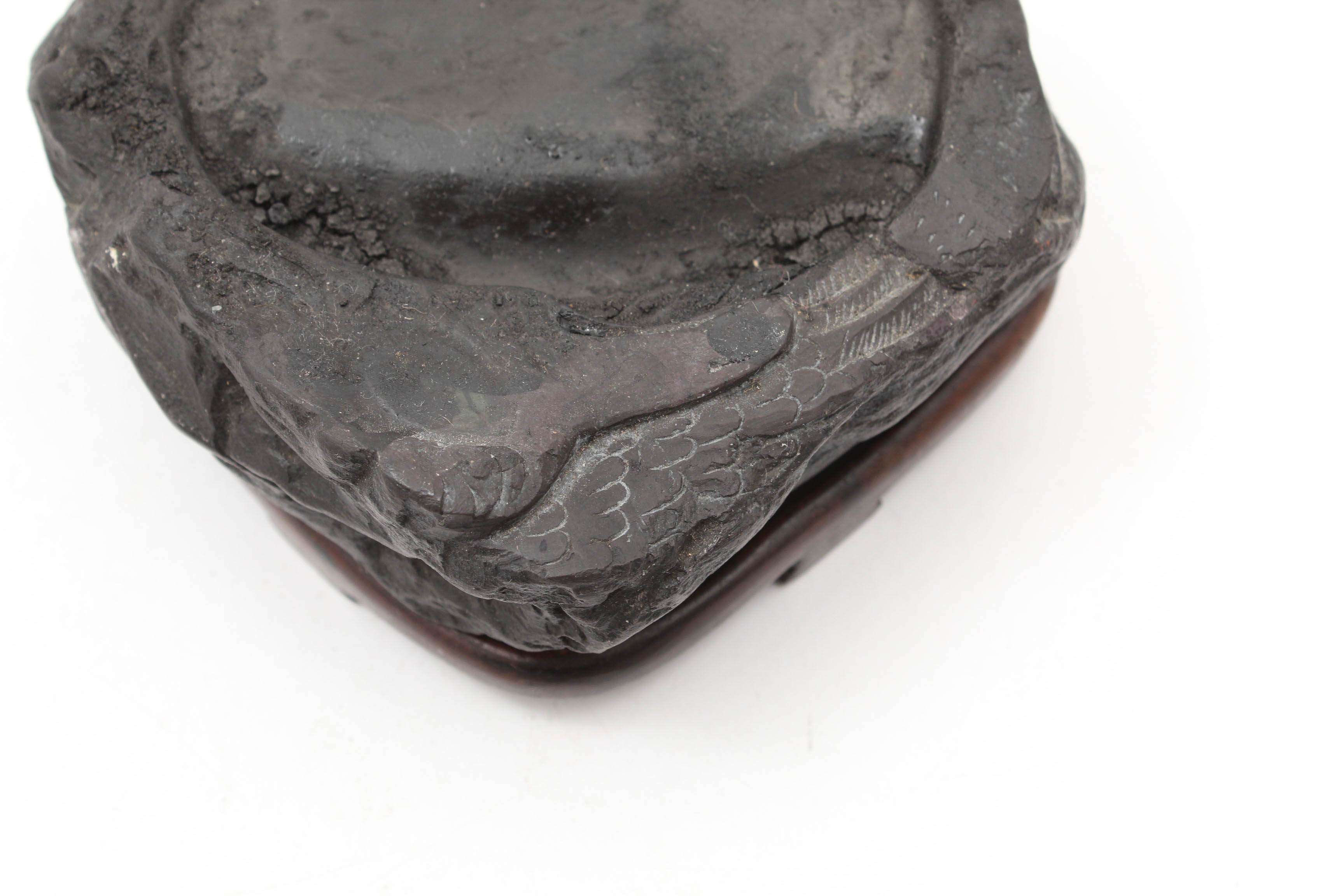 Antique Chinese Ink Stone and Brass Ink Box