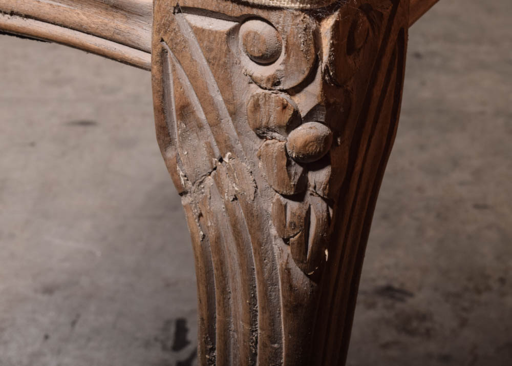 French Provincial Style Upholstered Bench