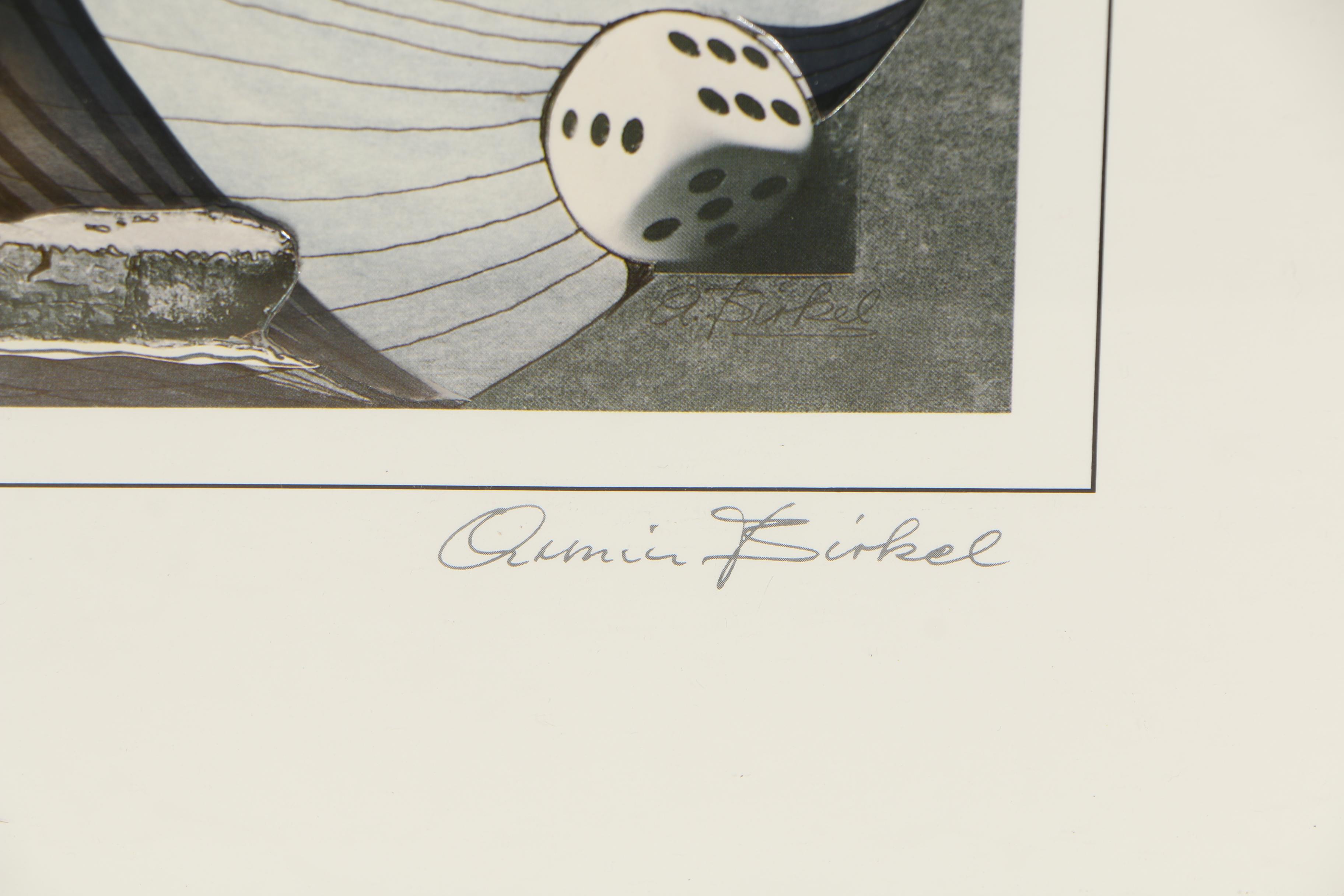 Armin Birkel Embellished Offset Lithograph "Universum"