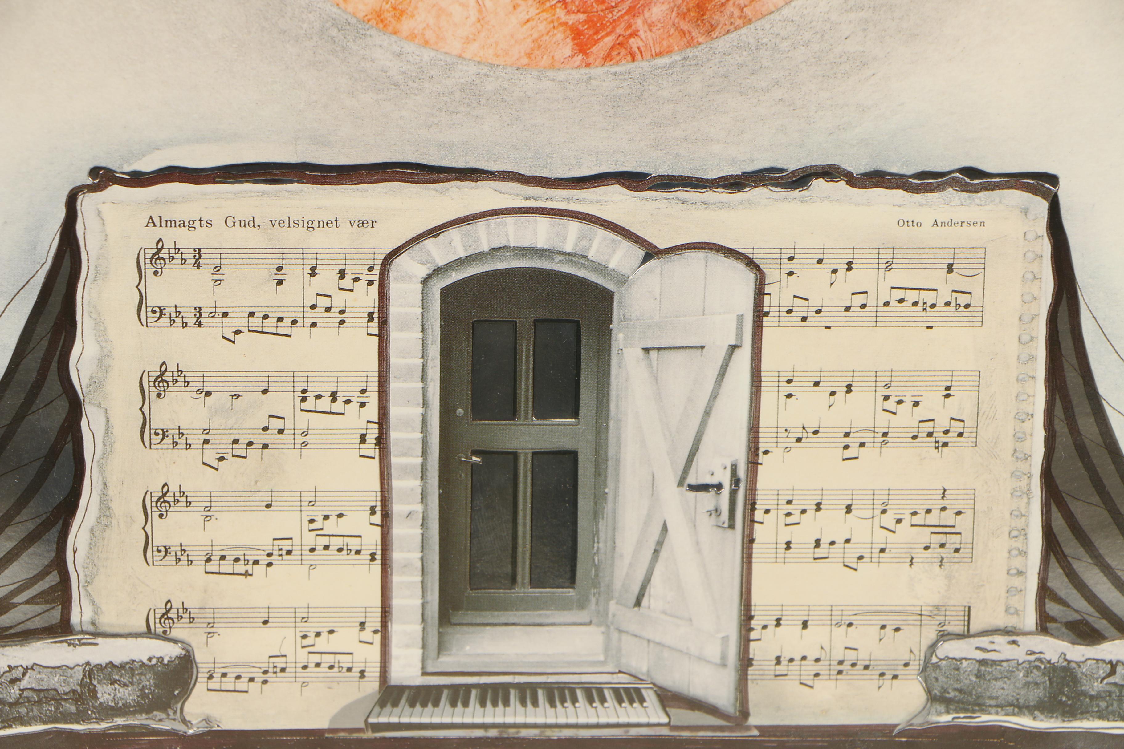 Armin Birkel Embellished Offset Lithograph "Universum"