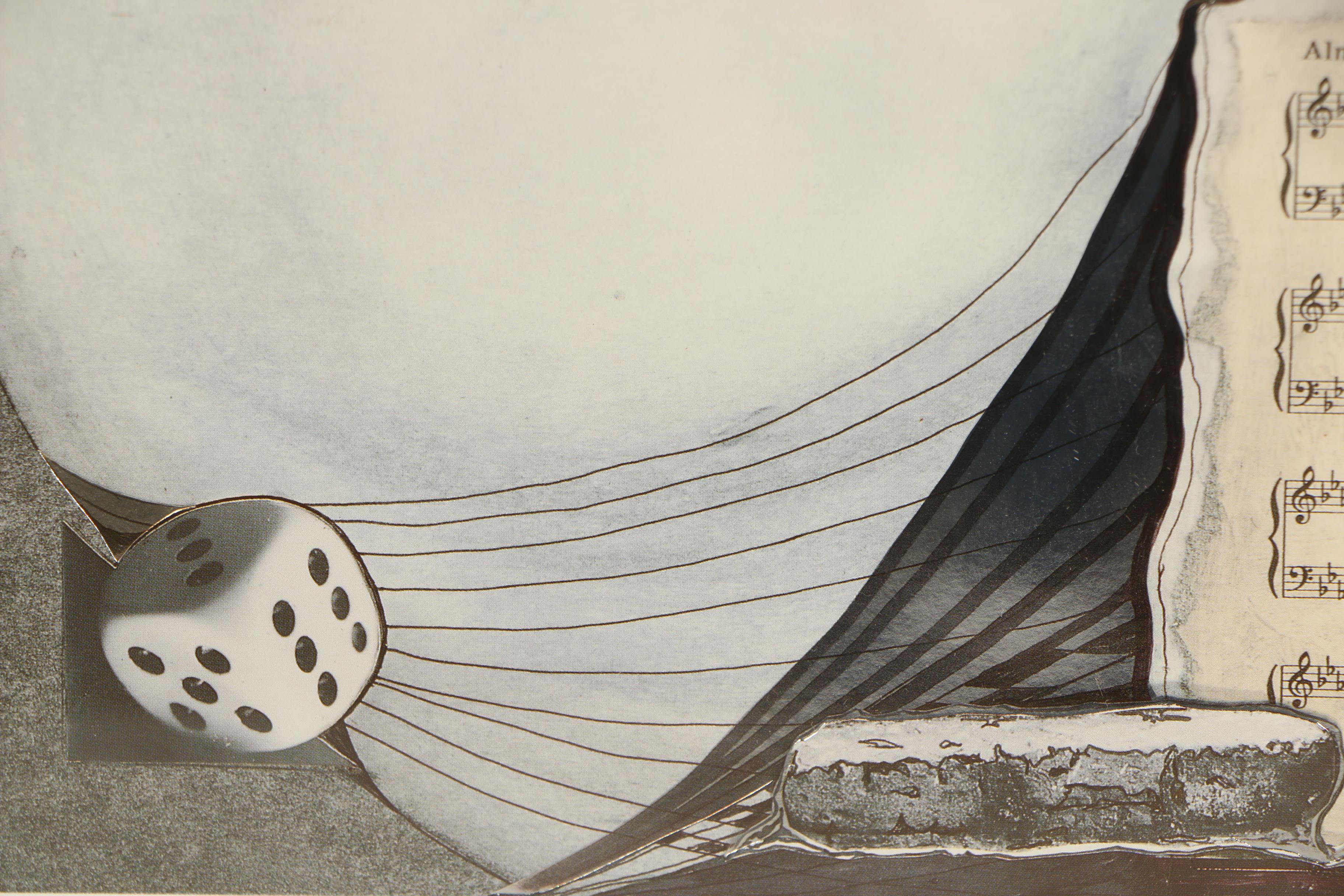 Armin Birkel Embellished Offset Lithograph "Universum"