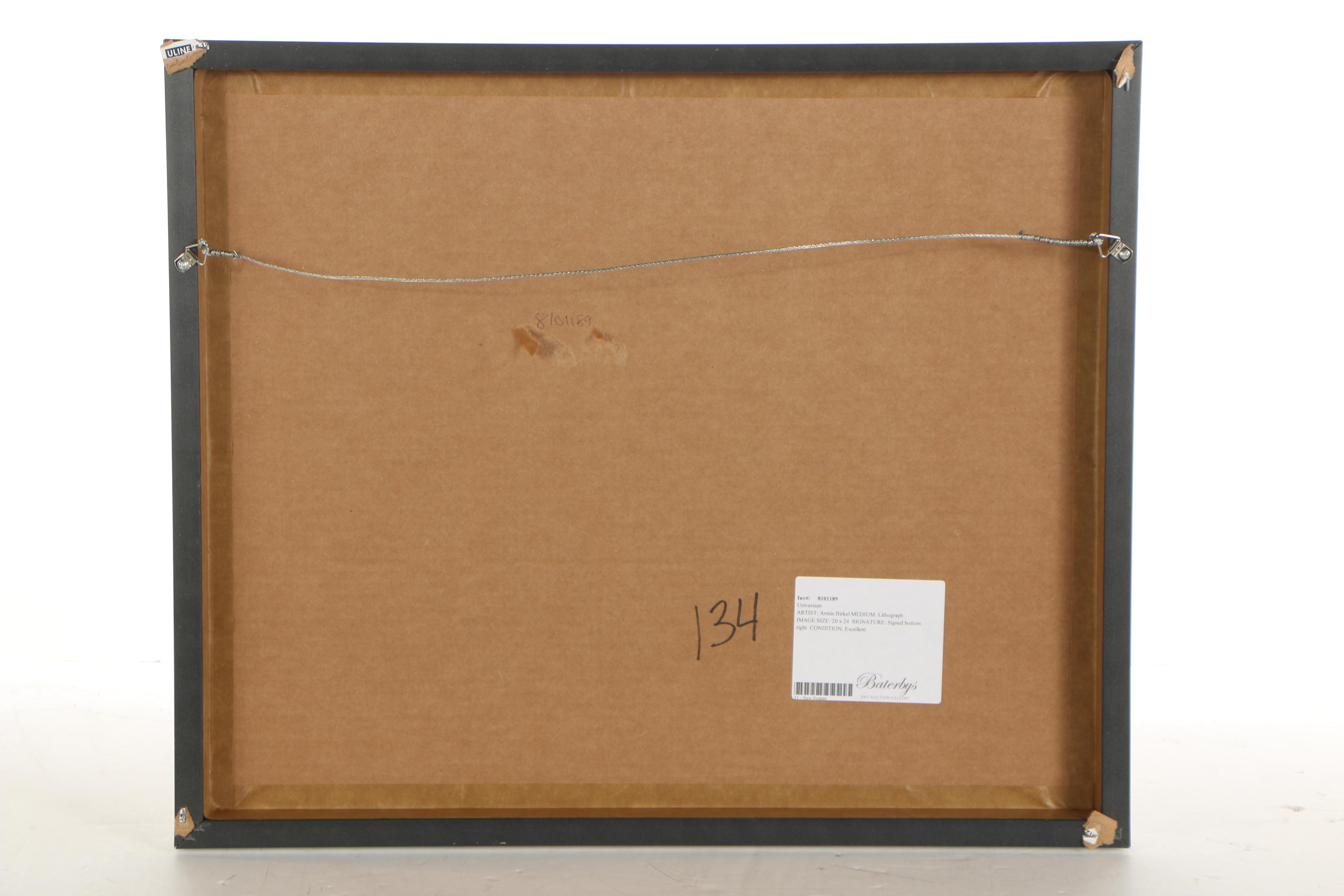 Armin Birkel Embellished Offset Lithograph "Universum"