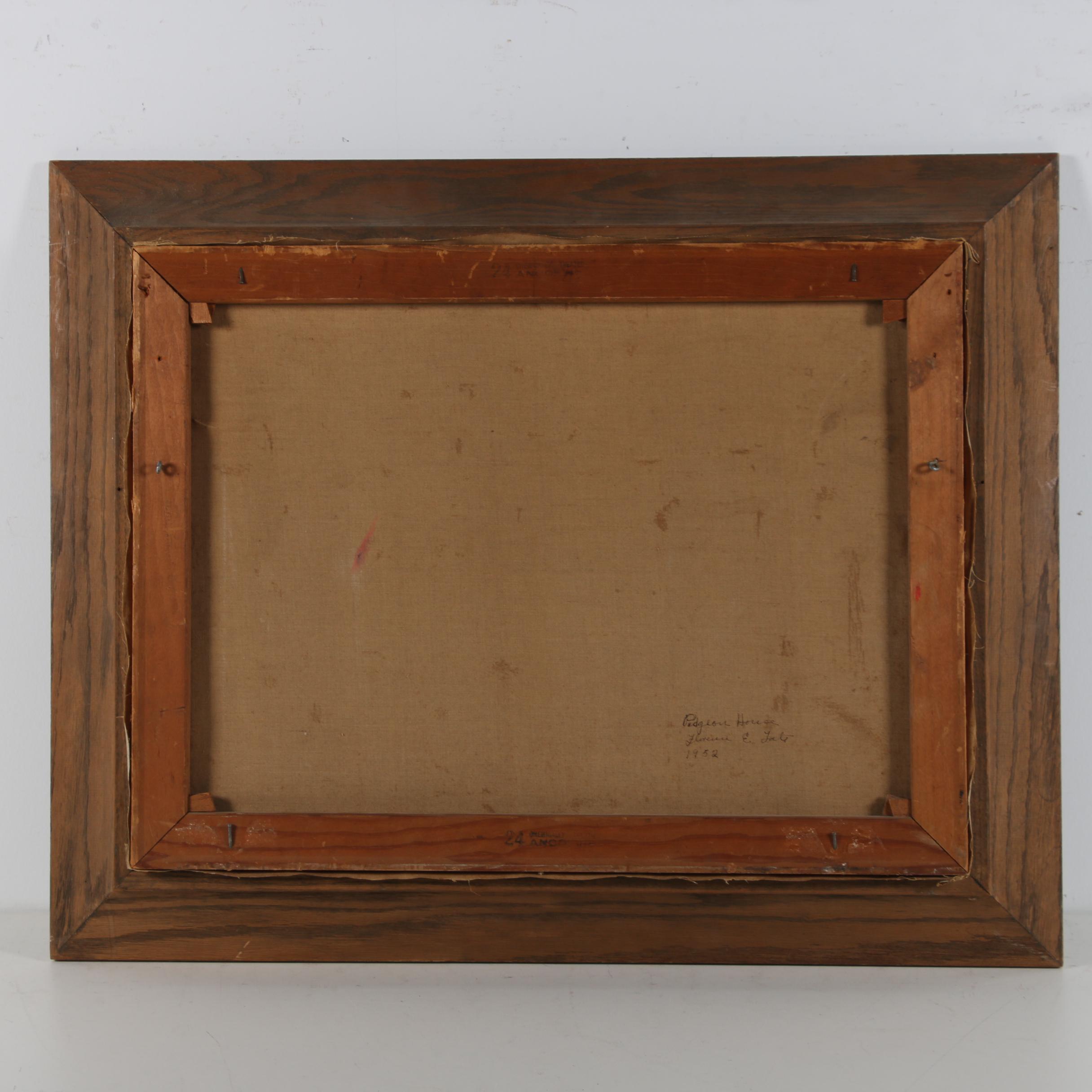 Florence E. Gate Oil Painting "Pidgeon House"