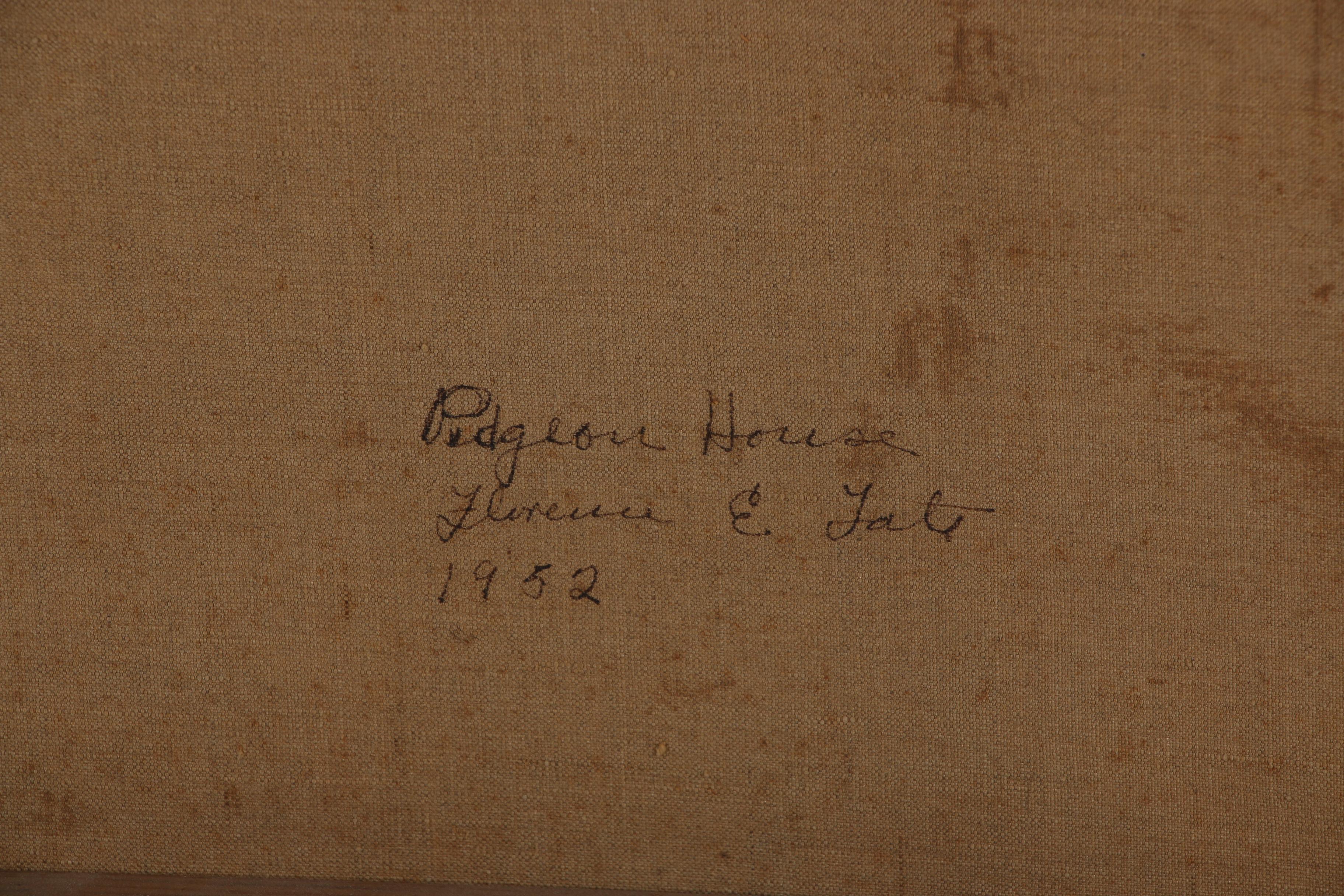 Florence E. Gate Oil Painting "Pidgeon House"