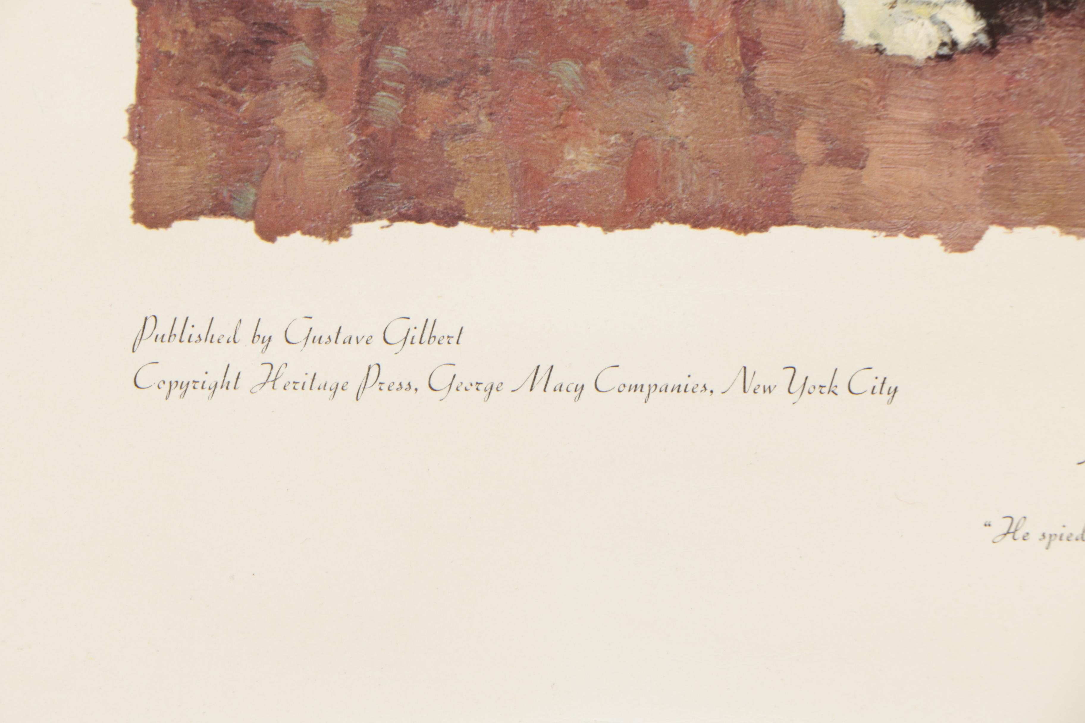 Collotype After Norman Rockwell "Tom Sawyer"