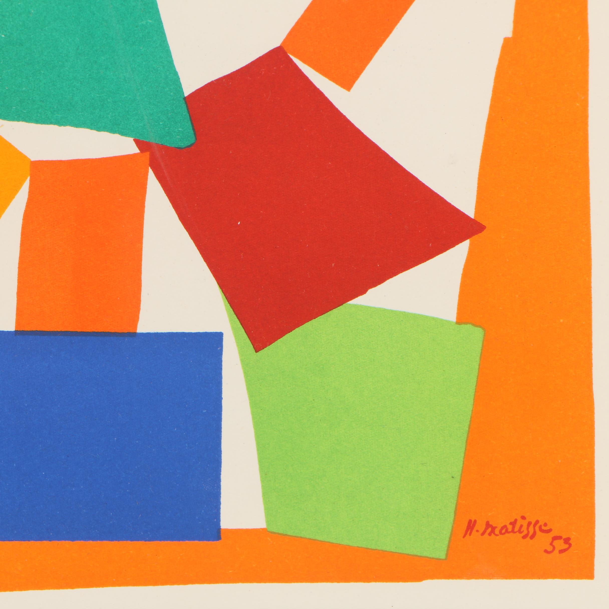 Henri Matisse Lithograph "L'Escargot" from "Verve"