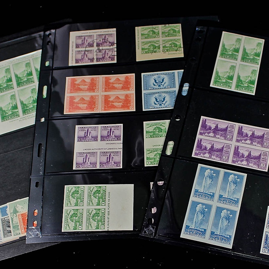 Collection of U.S. Farley Postage Stamps
