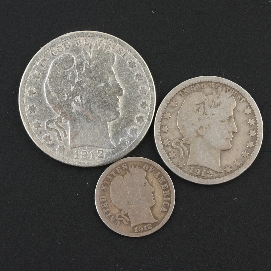 Assortment of Barber Silver Coins