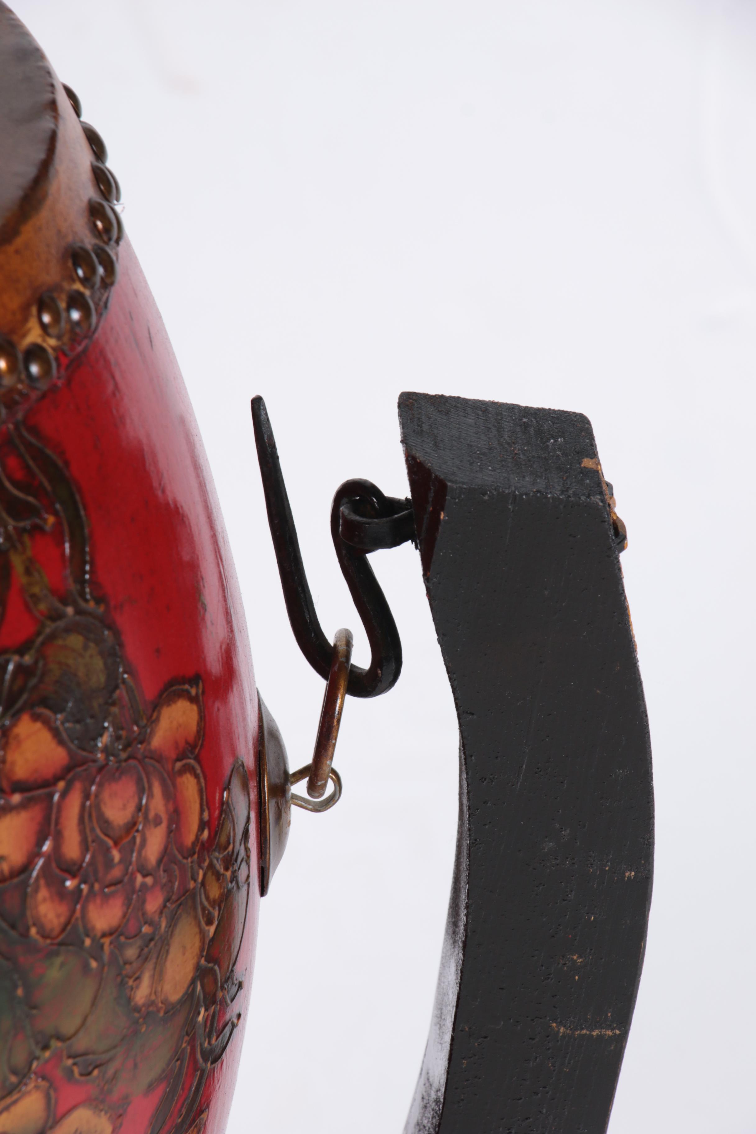 Chinese Tanggu Style Drum with Wooden Stand