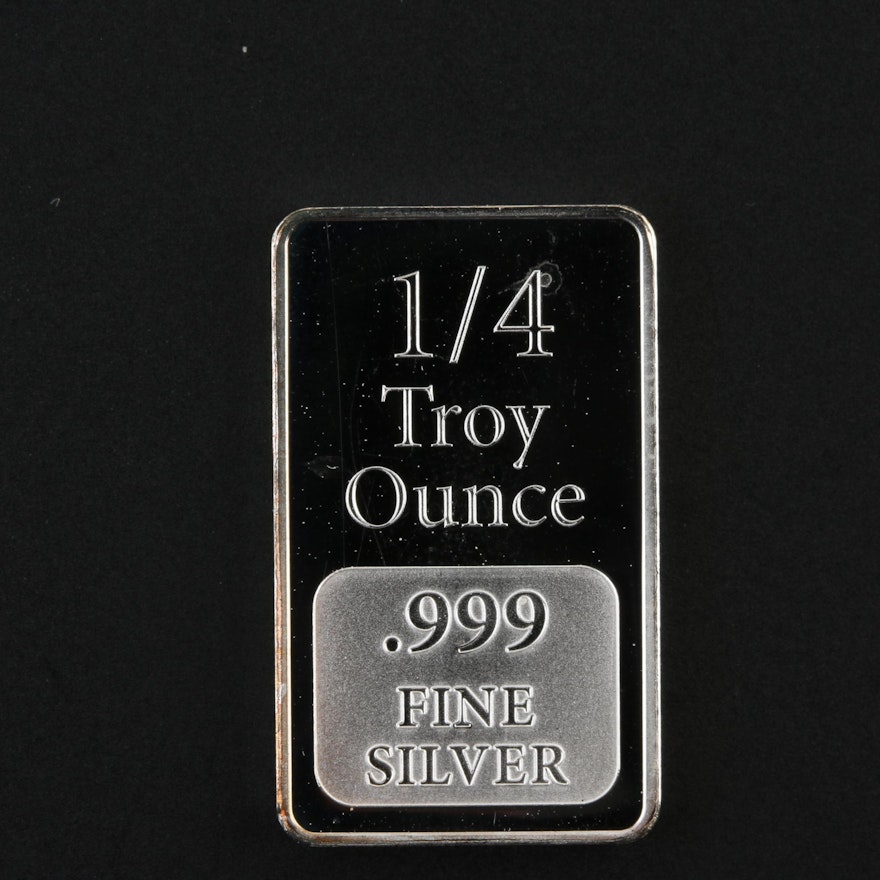 USCG 1/4 Troy Ounce .999 Fine Silver Ingot
