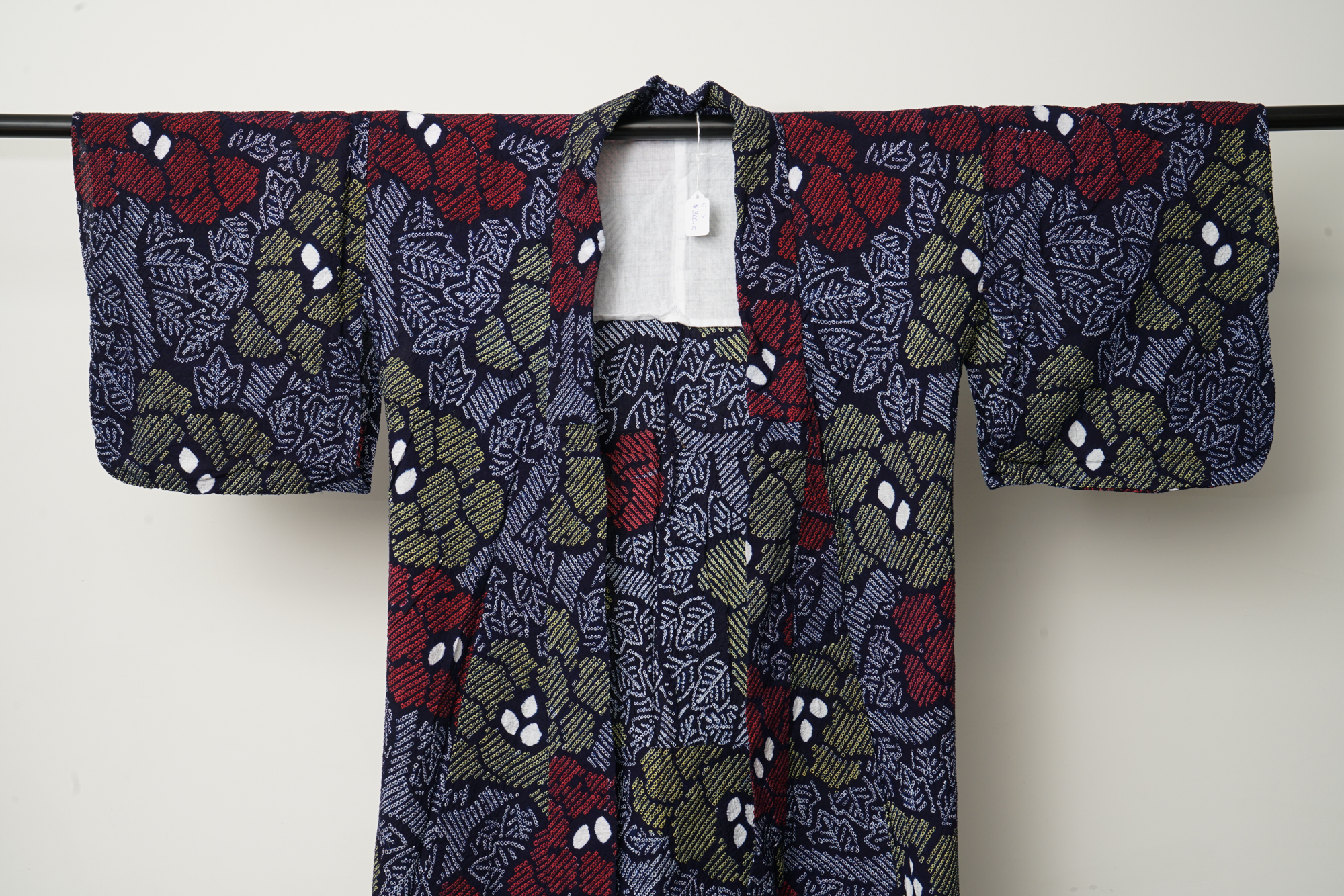 Circa 1950s Vintage Handwoven Cotton Yukata Kimono