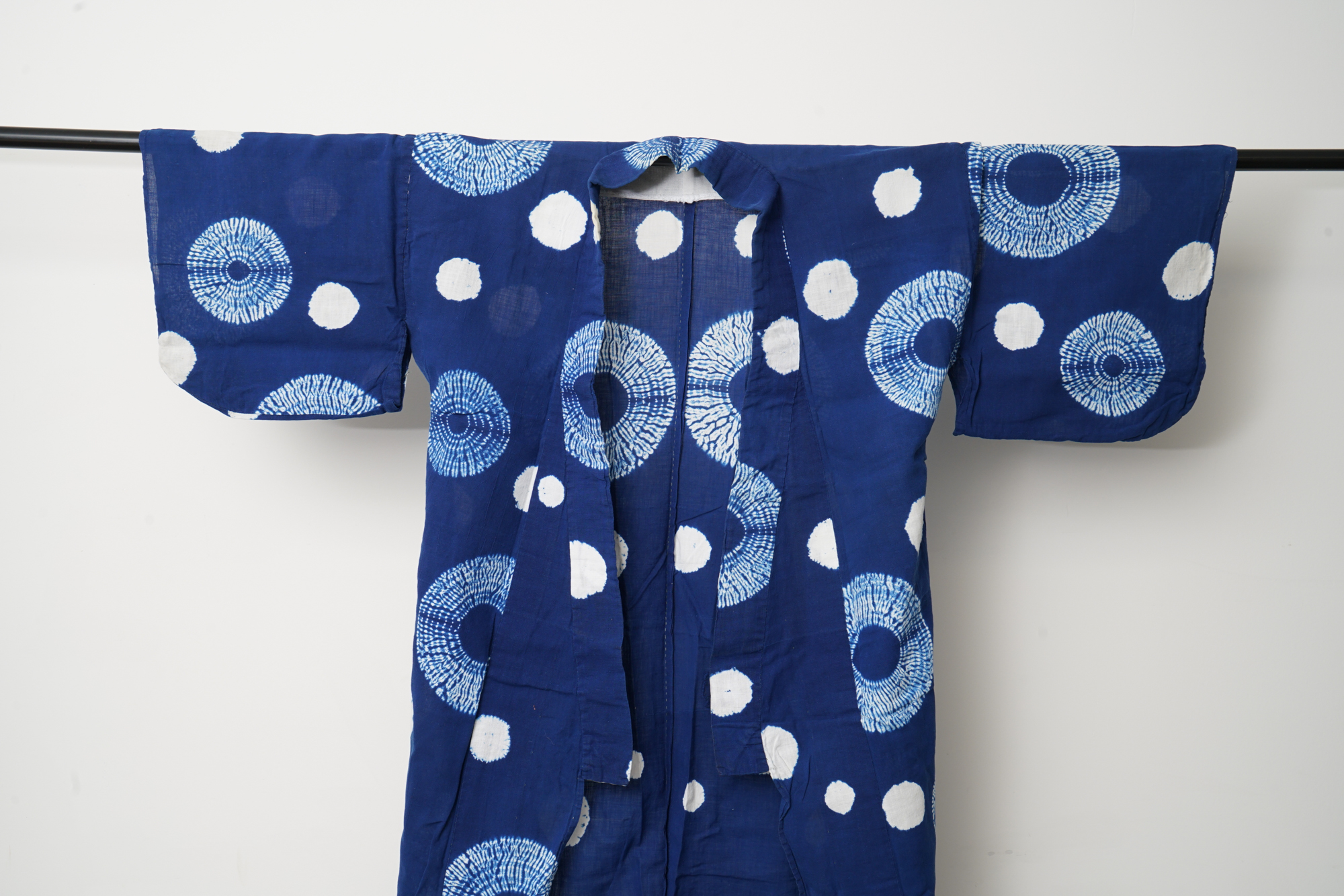 Circa 1870 Antique Handwoven Cotton Yukata Kimono
