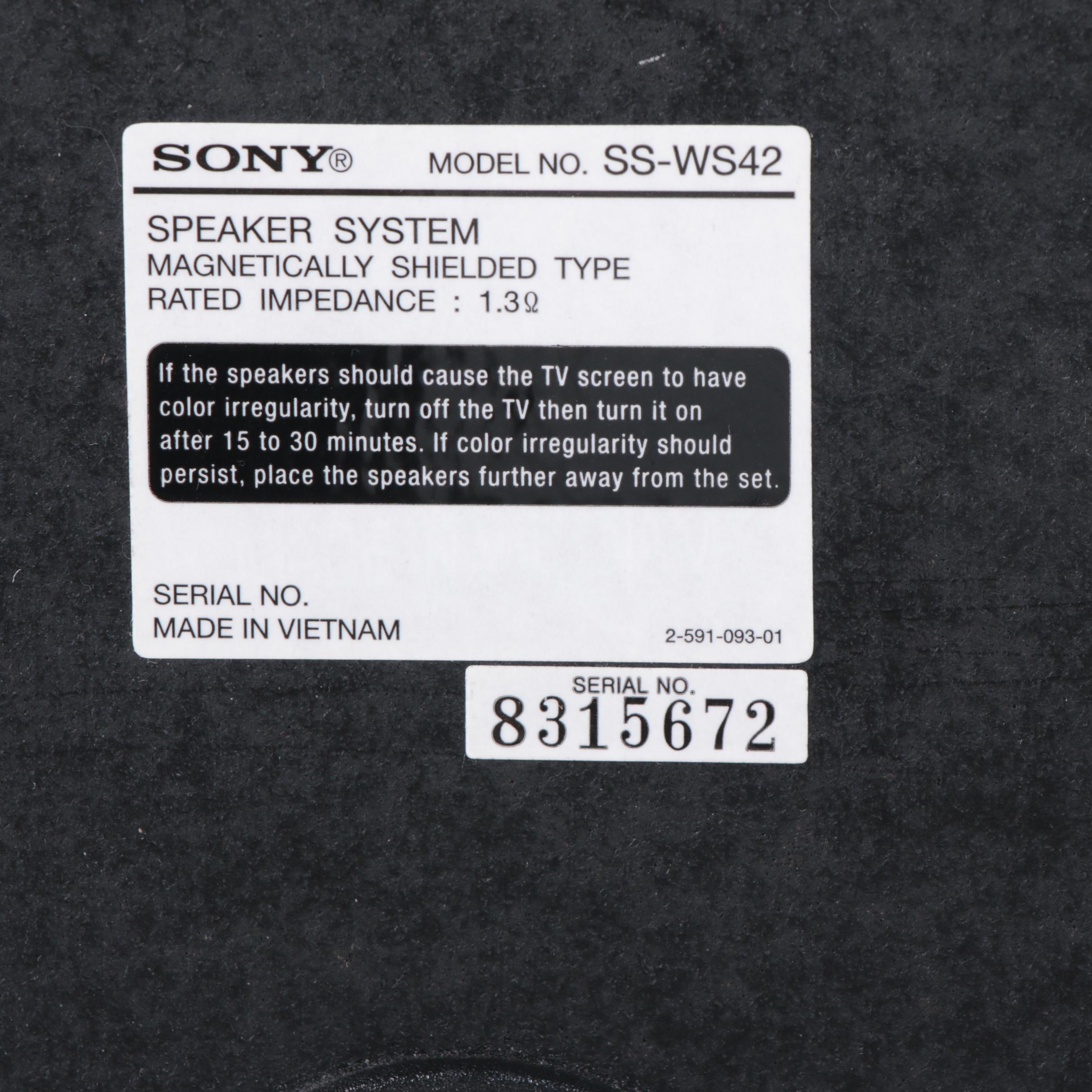 Sony Super Audio CD/DVD Receiver with Speaker System