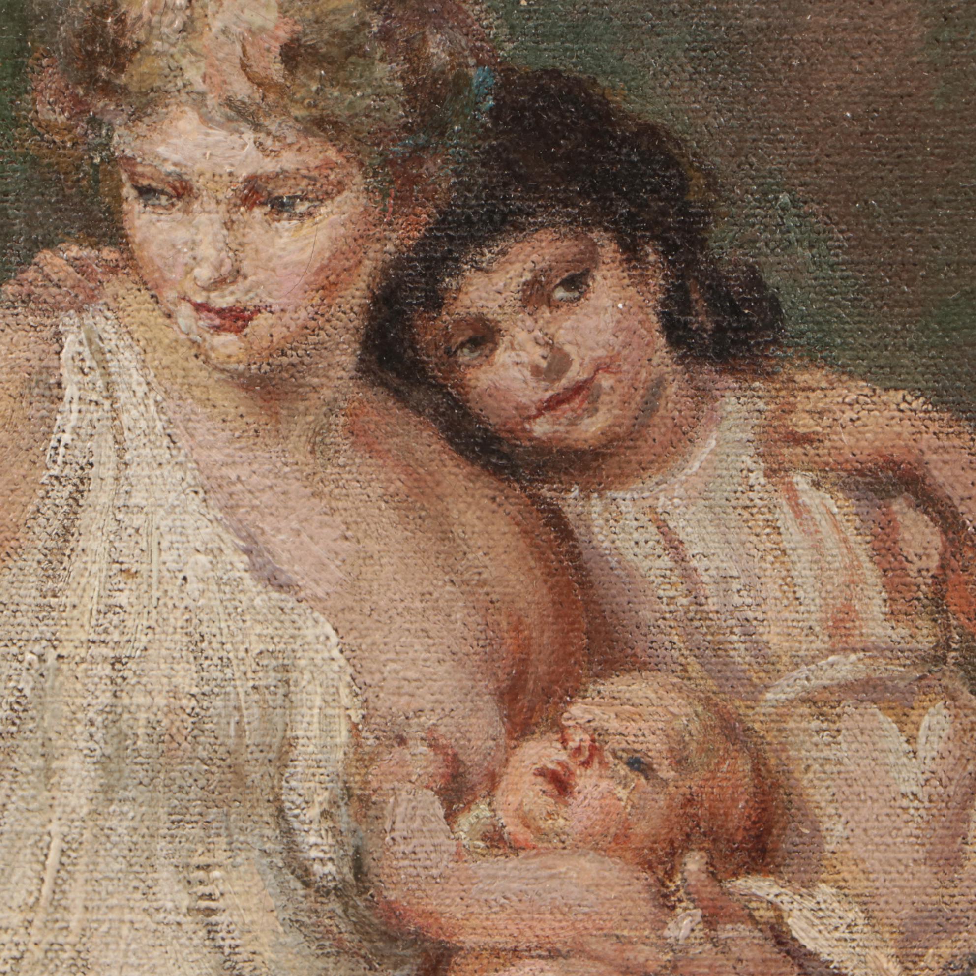 Frederick J. Kurtz Oil Painting "Motherhood"