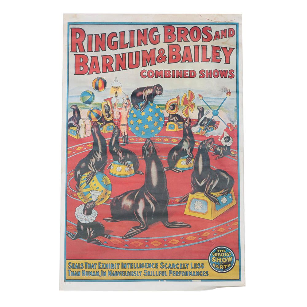 Offset Lithograph "Ringling Bros and Barnum & Bailey Combined Shows" Poster