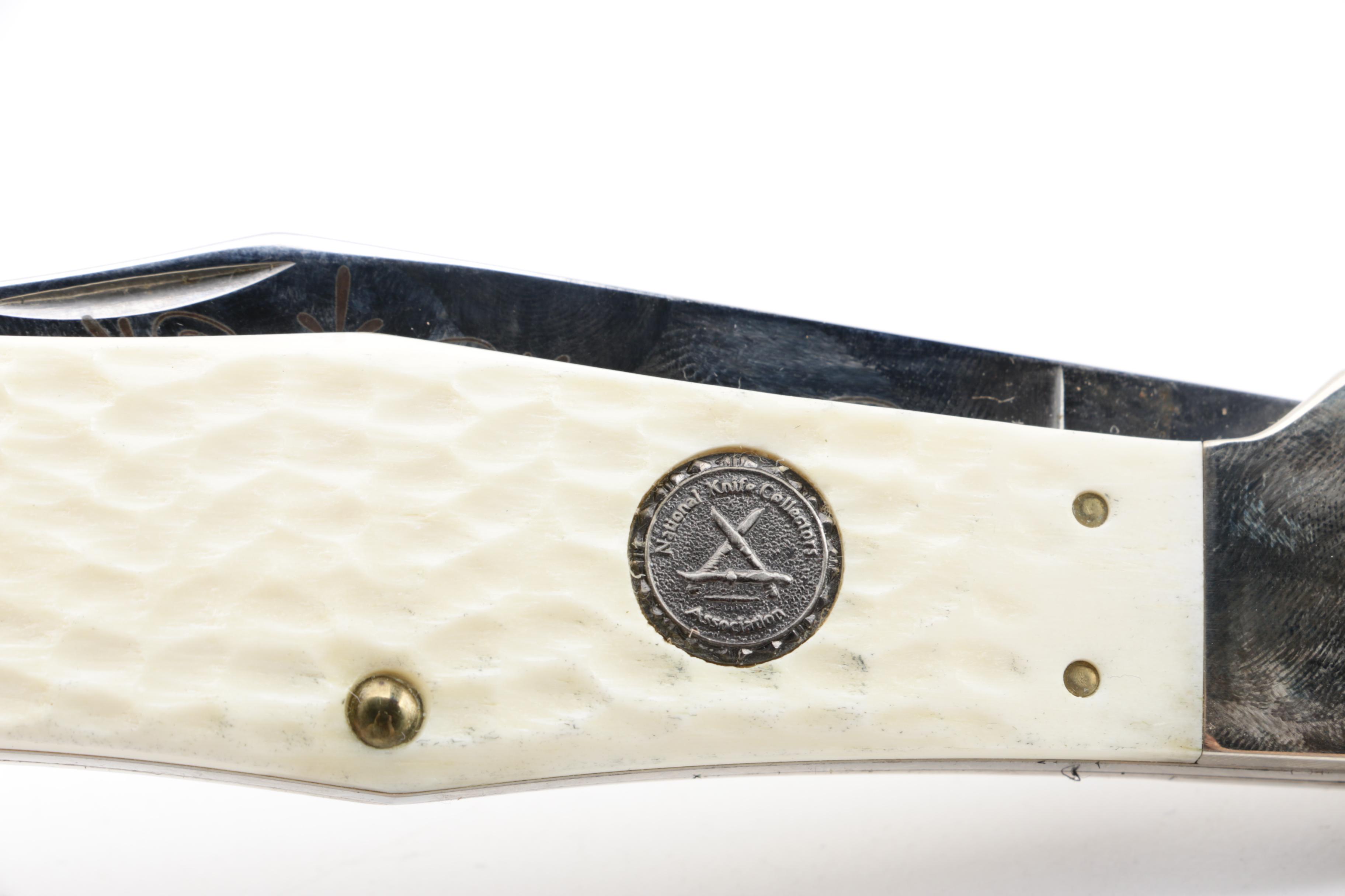 Case Limited Edition NKCA Knife and Camillus Yello-Jaket Knife and Sheath
