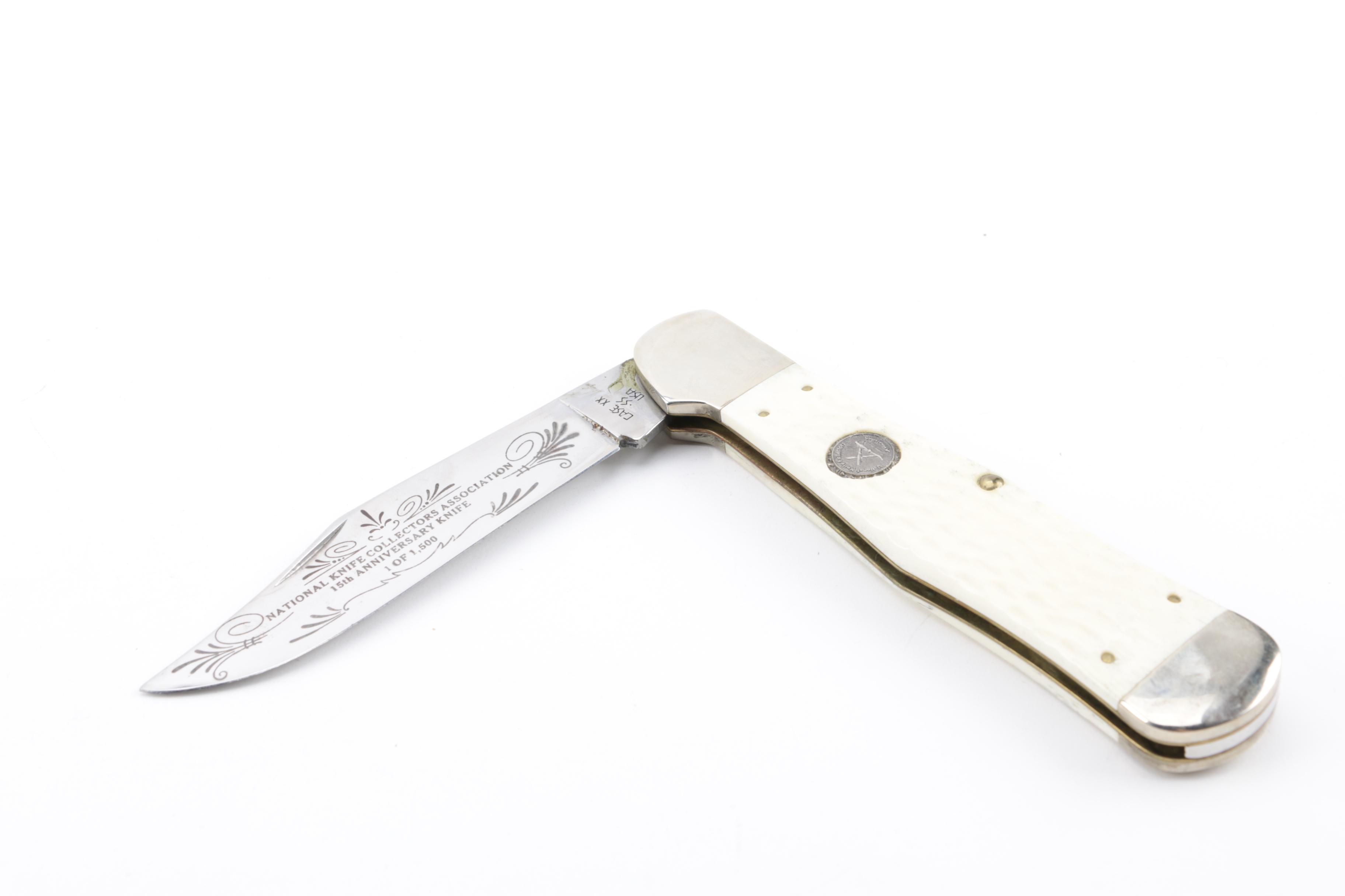 Case Limited Edition NKCA Knife and Camillus Yello-Jaket Knife and Sheath