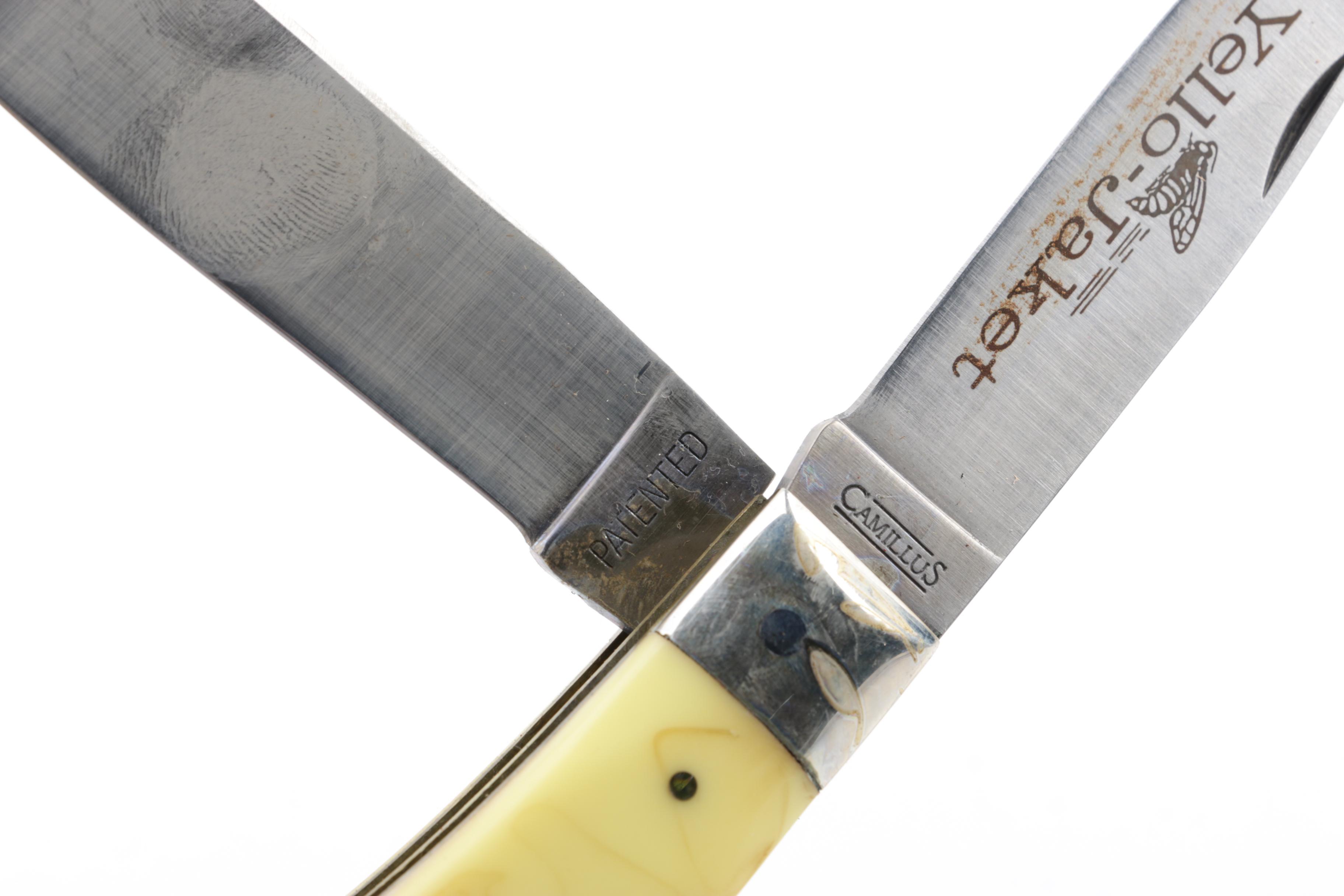 Case Limited Edition NKCA Knife and Camillus Yello-Jaket Knife and Sheath