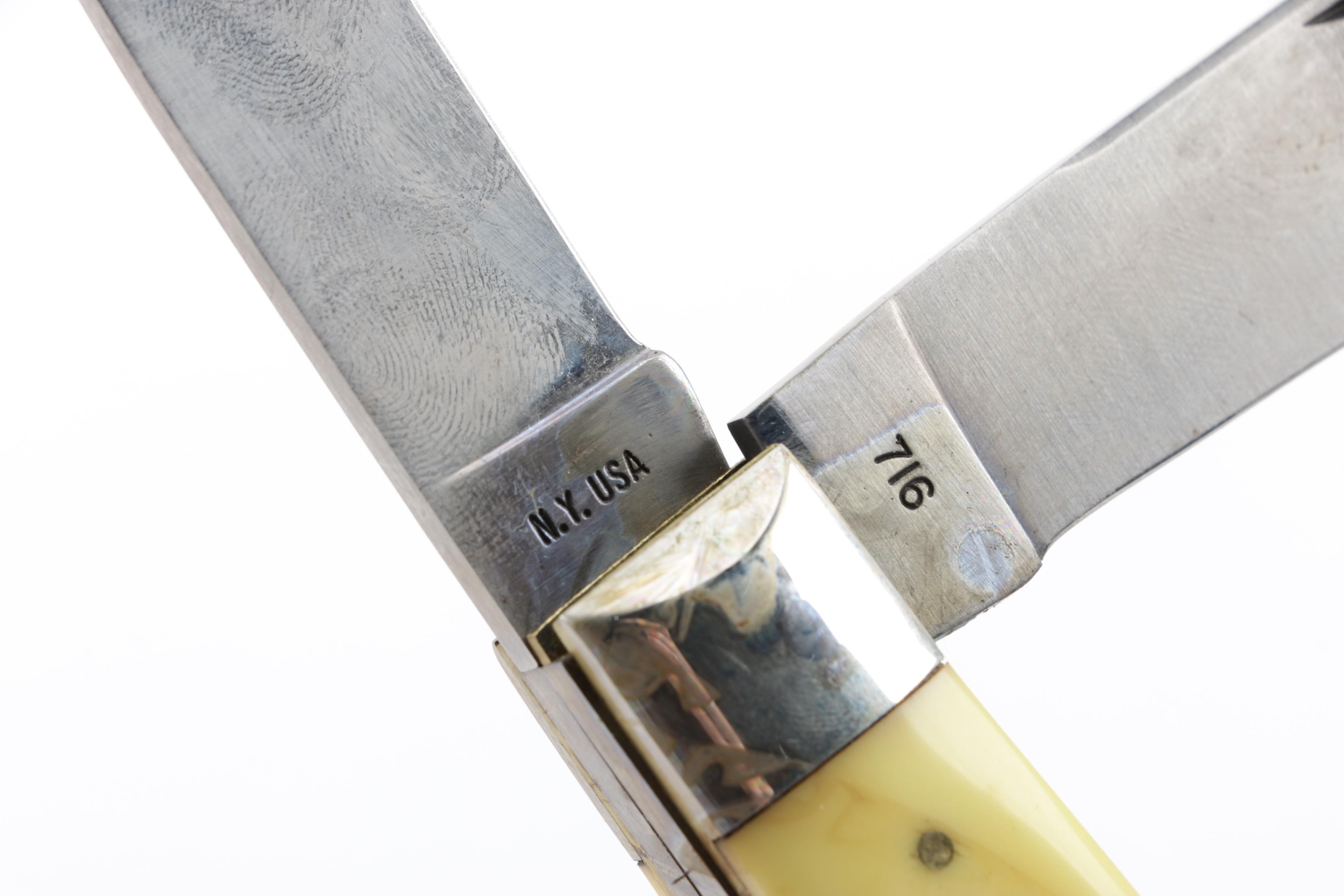 Case Limited Edition NKCA Knife and Camillus Yello-Jaket Knife and Sheath