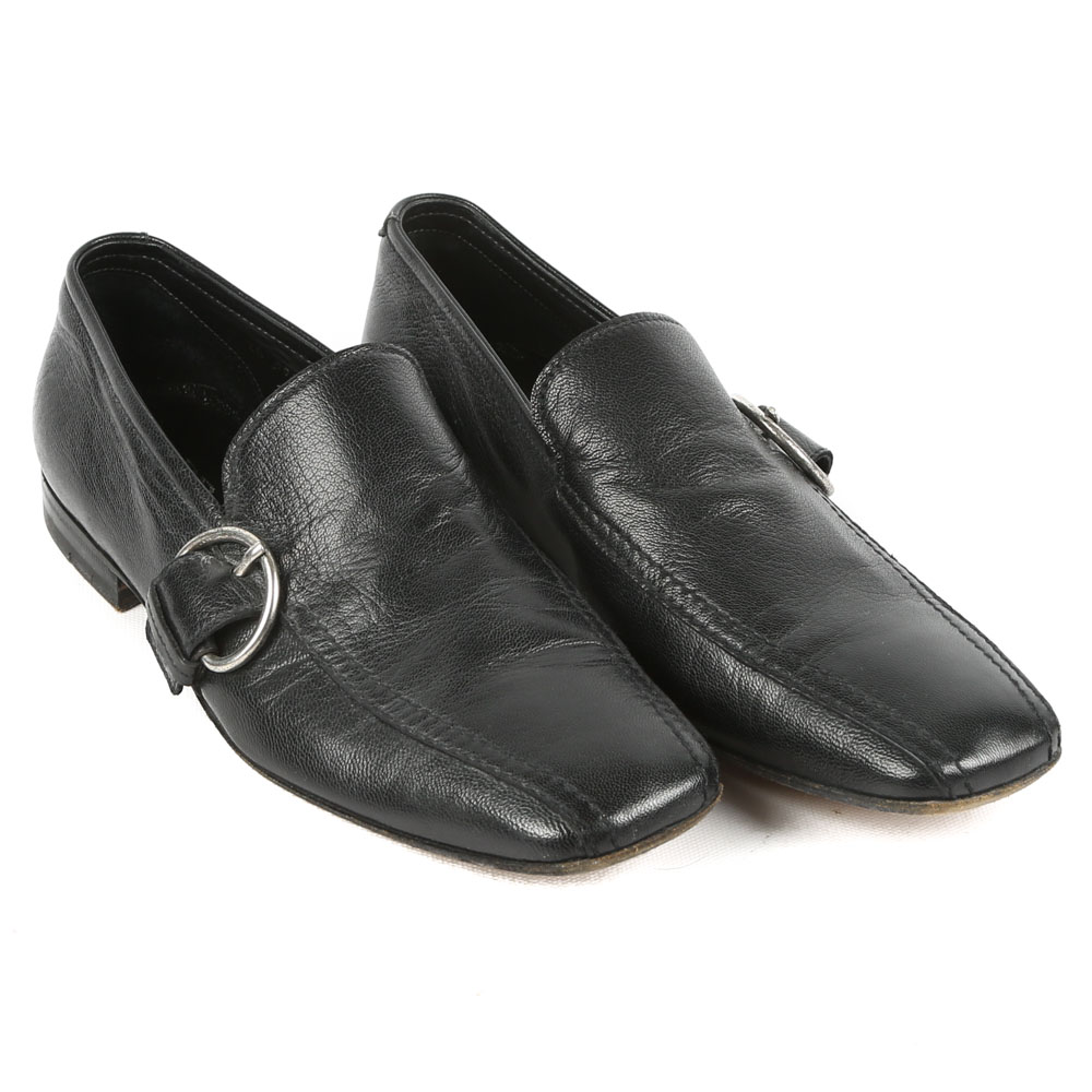 Men's Prada Black Calfskin Loafers
