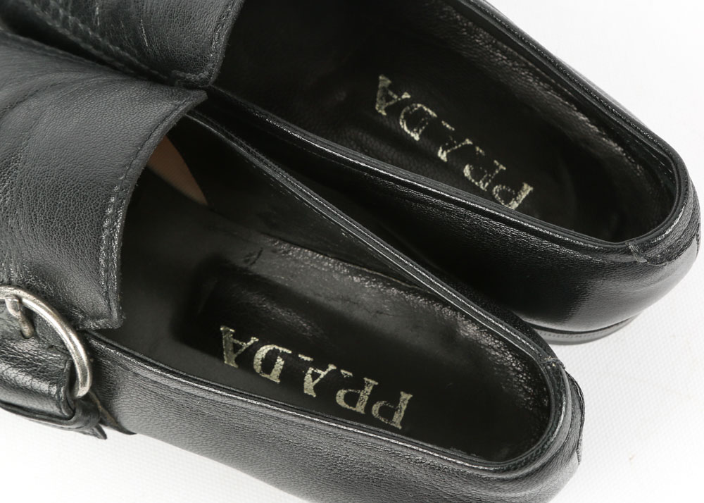 Men's Prada Black Calfskin Loafers