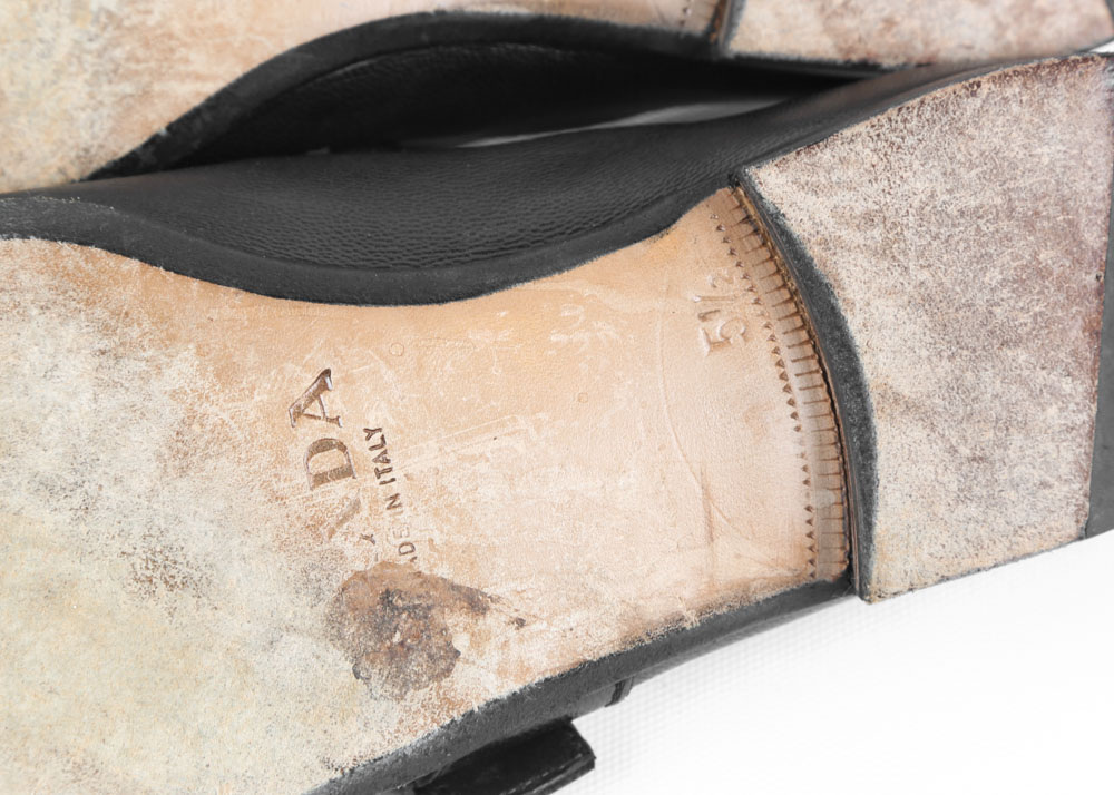 Men's Prada Black Calfskin Loafers