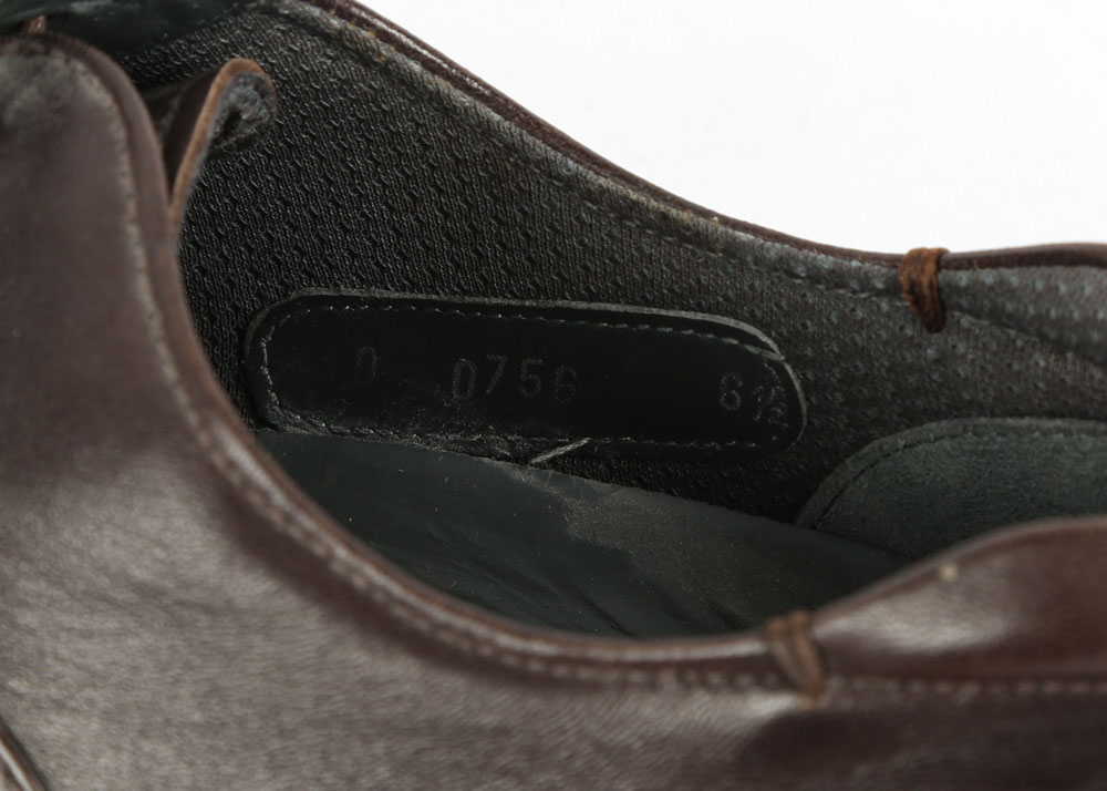 Men's Prada Dark Brown Leather Oxfords