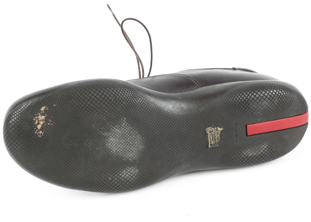 Men's Prada Dark Brown Leather Oxfords