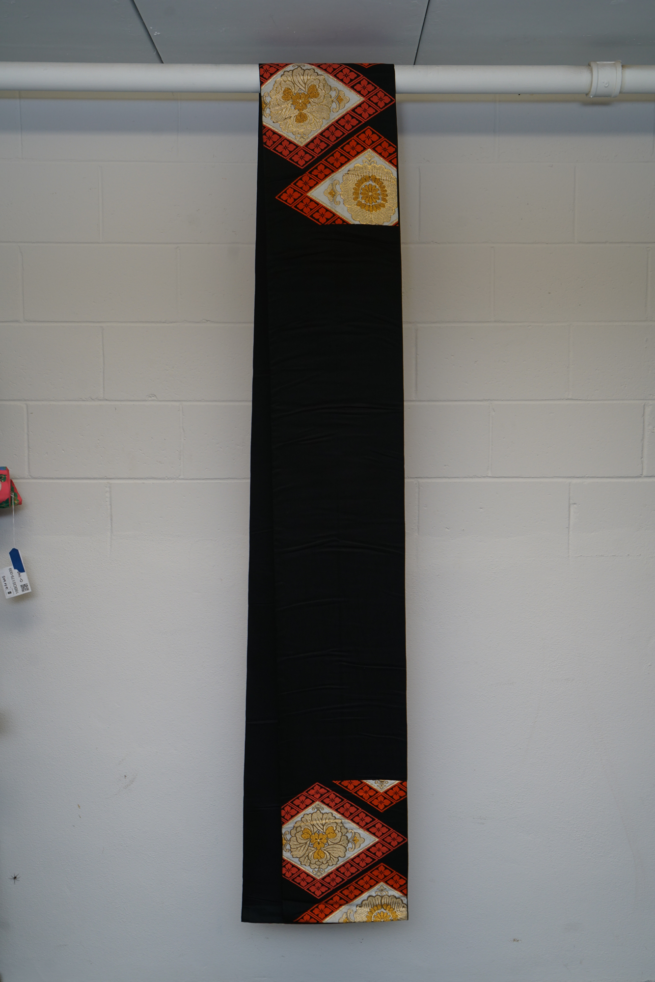 Circa 1940s Vintage Silk Brocade Fukuro Obi