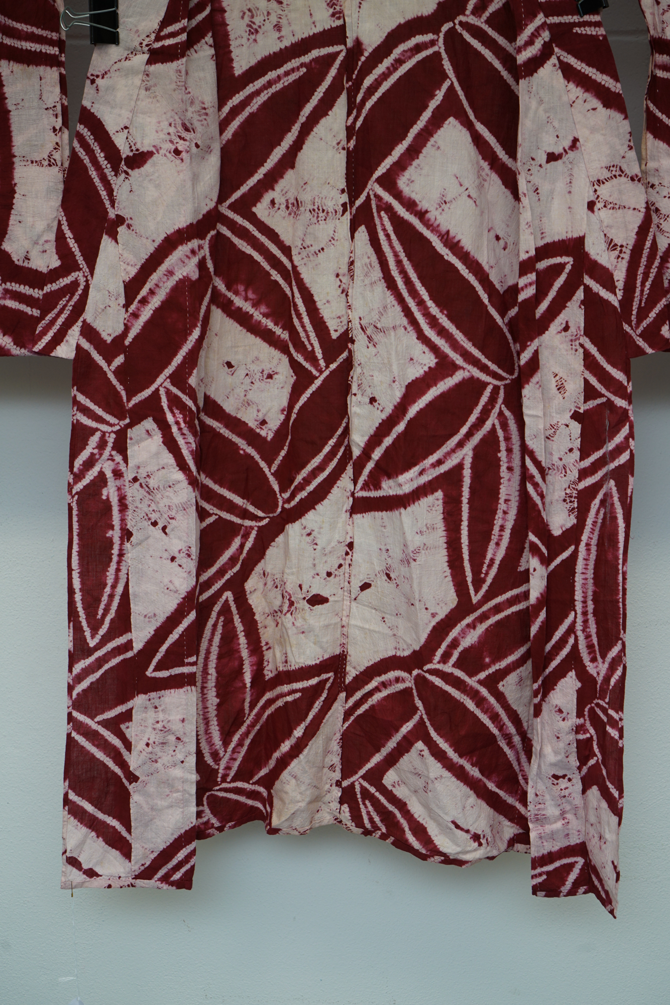 Circa 1870s Antique Japanese Handwoven Cotton Yukata Kimono