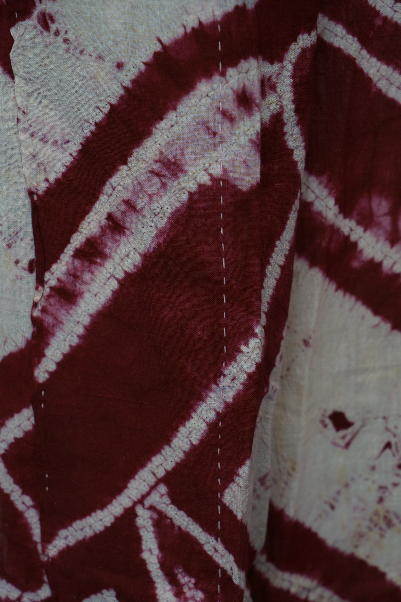 Circa 1870s Antique Japanese Handwoven Cotton Yukata Kimono