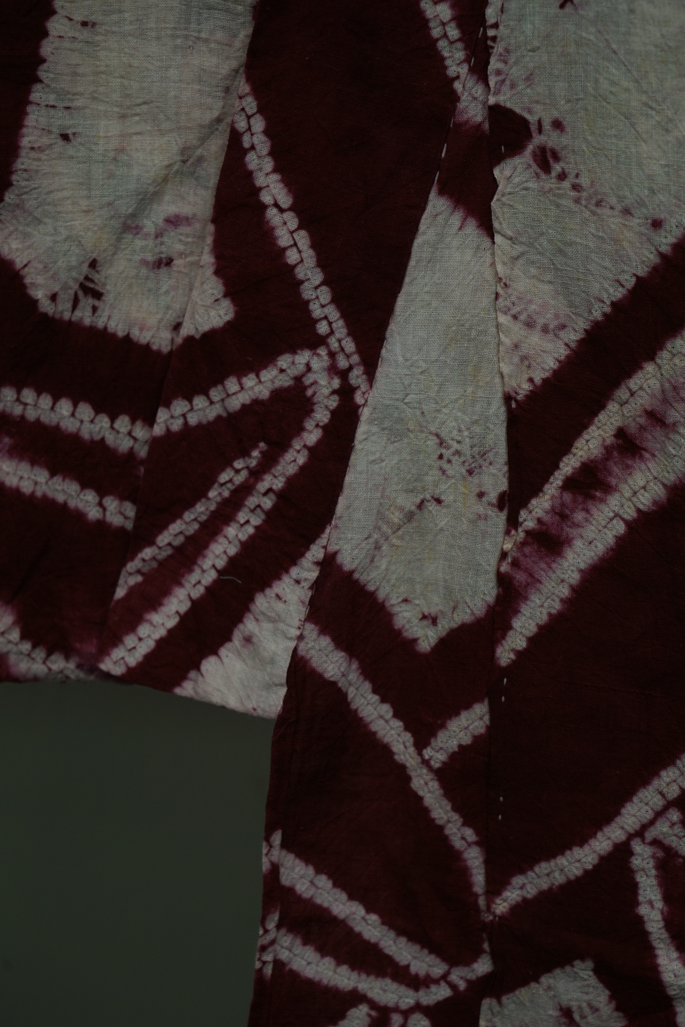 Circa 1870s Antique Japanese Handwoven Cotton Yukata Kimono