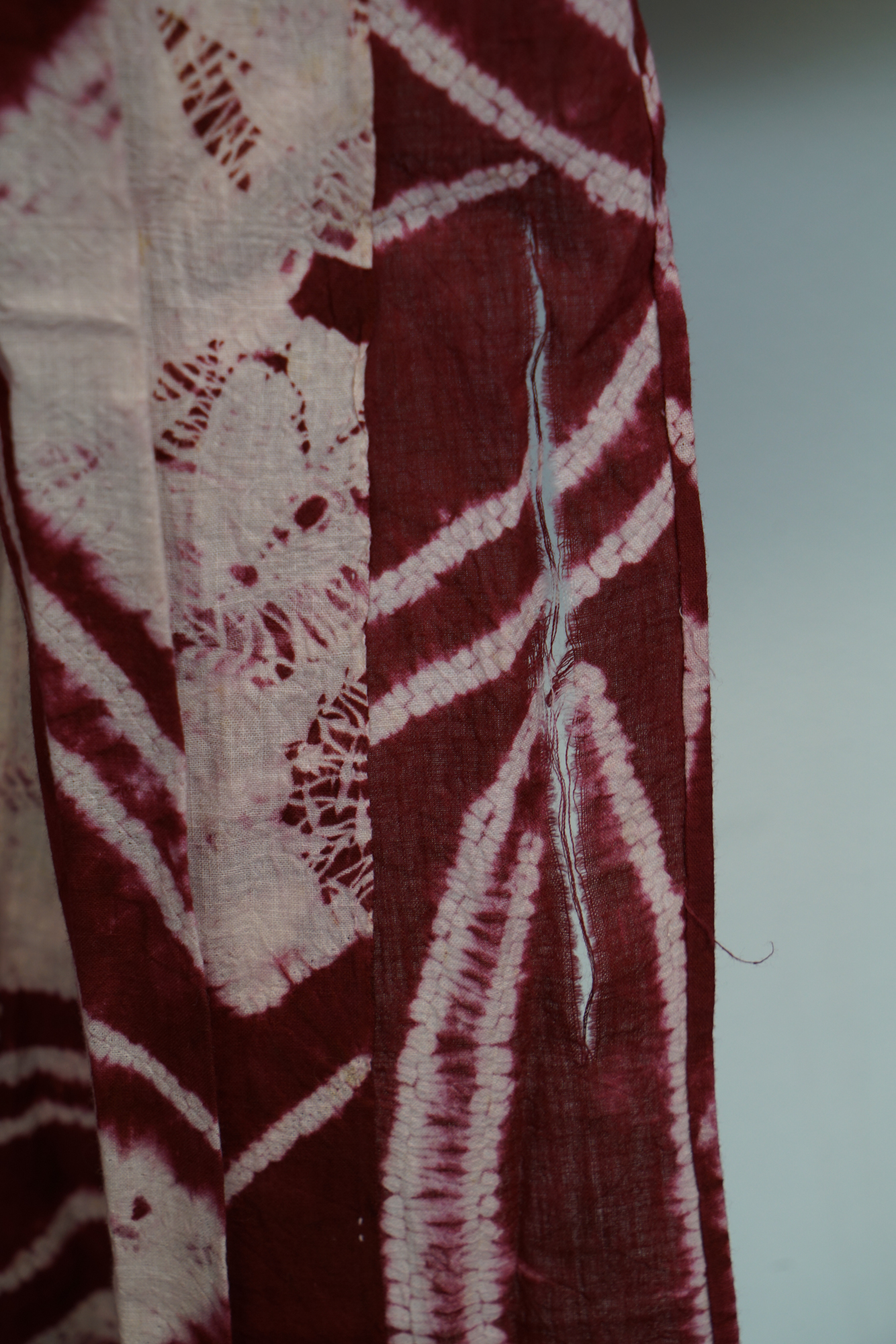 Circa 1870s Antique Japanese Handwoven Cotton Yukata Kimono