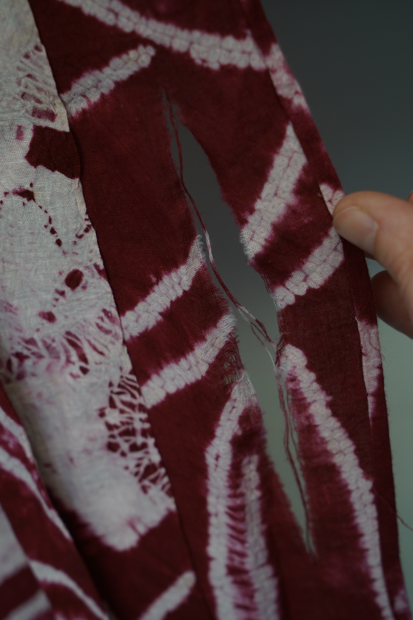 Circa 1870s Antique Japanese Handwoven Cotton Yukata Kimono