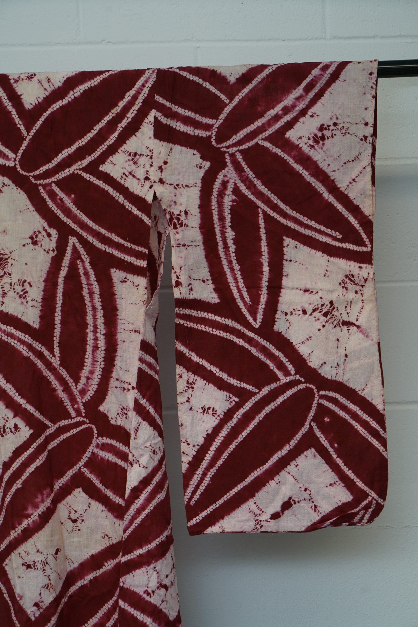 Circa 1870s Antique Japanese Handwoven Cotton Yukata Kimono