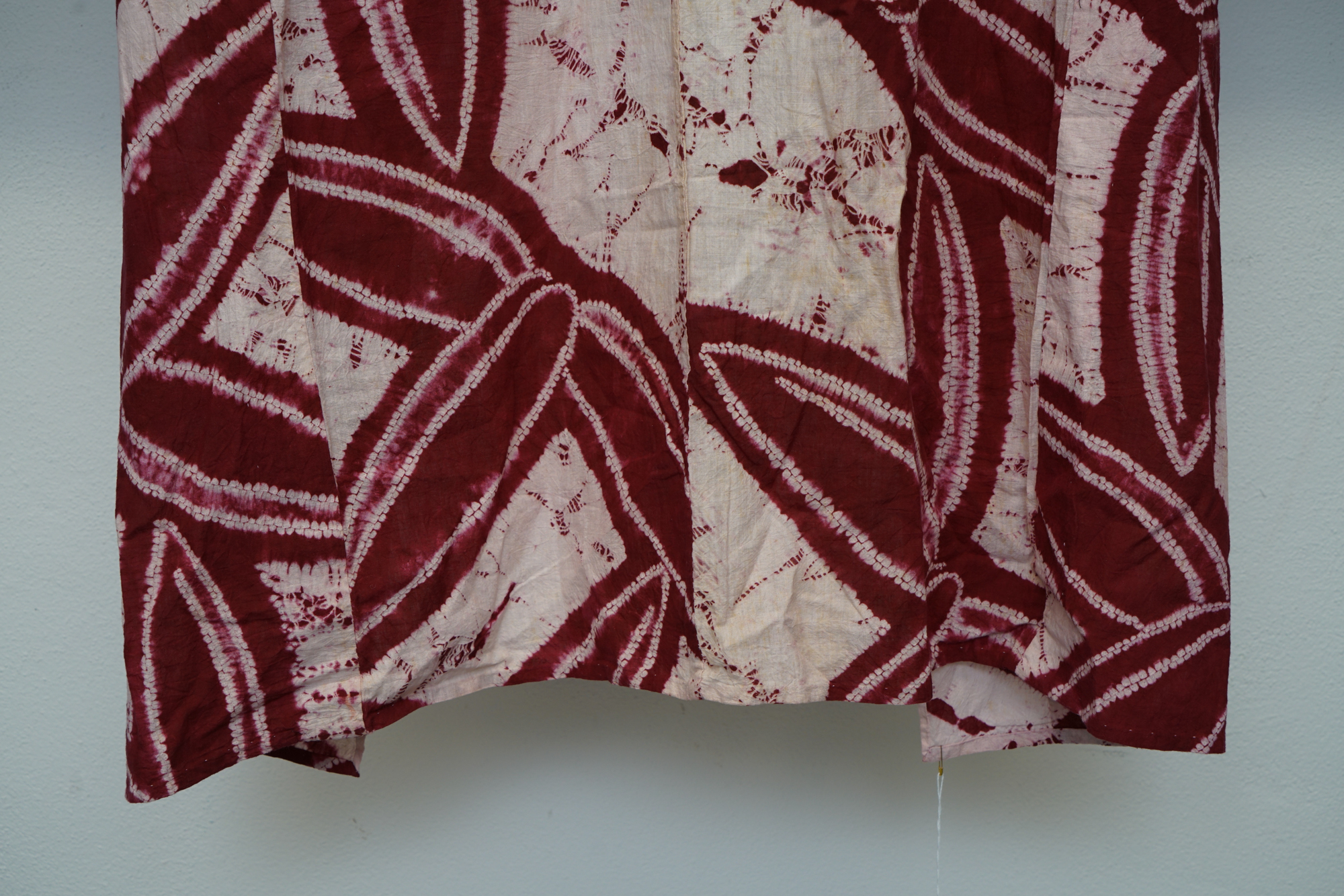 Circa 1870s Antique Japanese Handwoven Cotton Yukata Kimono