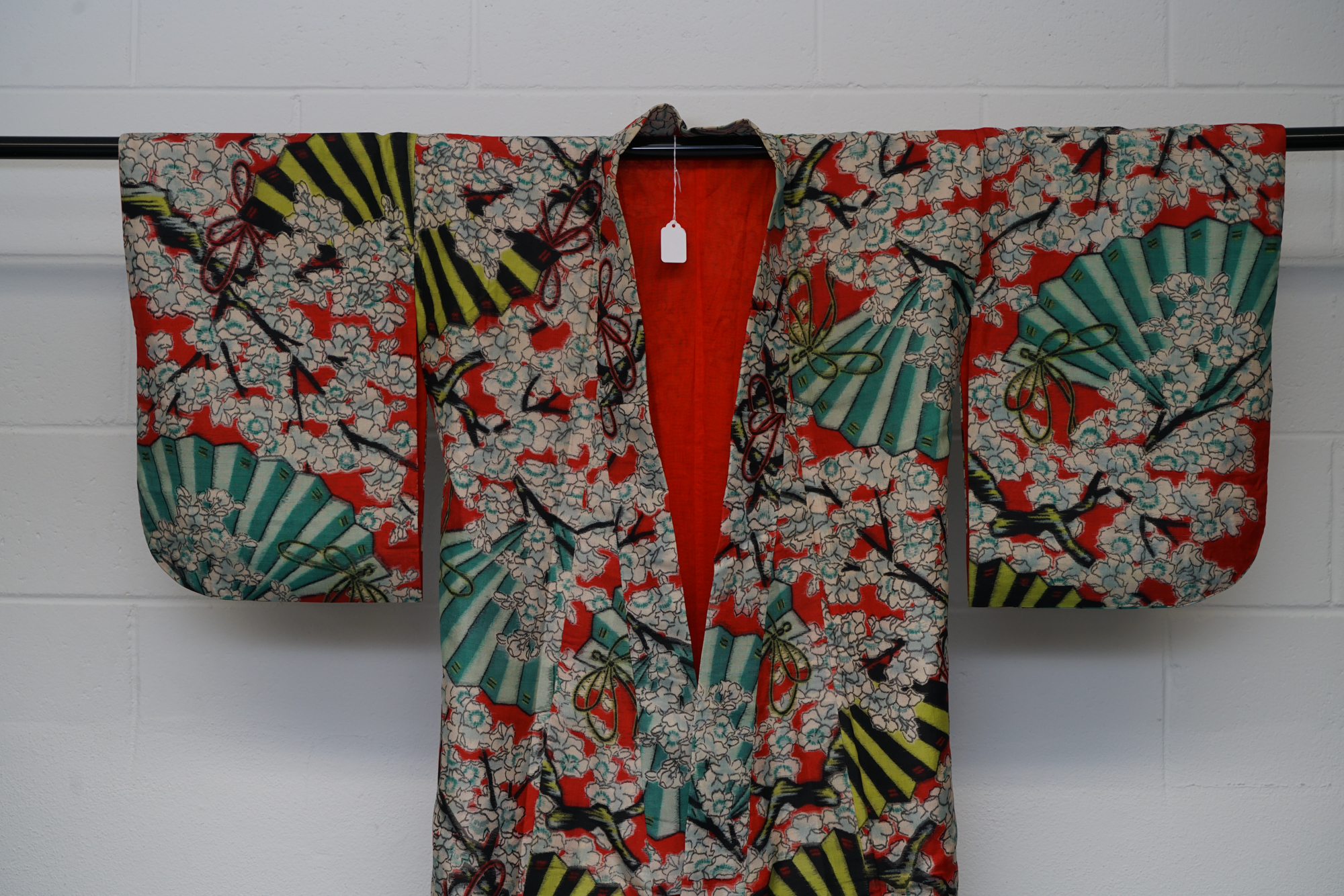 Circa 1930 Vintage Handwoven Meisen Silk Kimono
