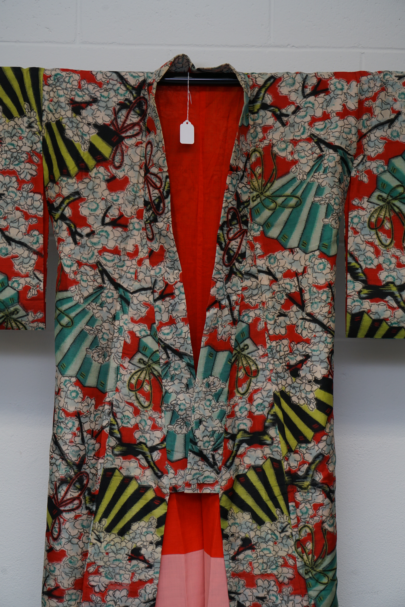 Circa 1930 Vintage Handwoven Meisen Silk Kimono