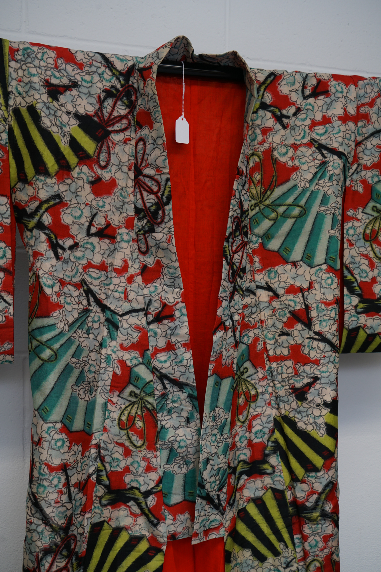 Circa 1930 Vintage Handwoven Meisen Silk Kimono