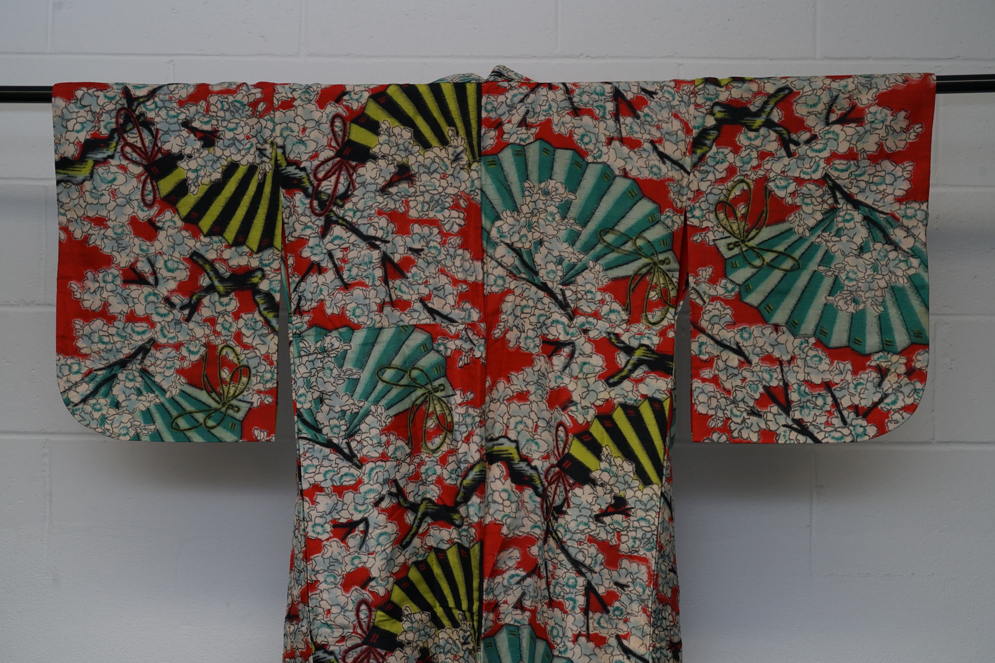 Circa 1930 Vintage Handwoven Meisen Silk Kimono
